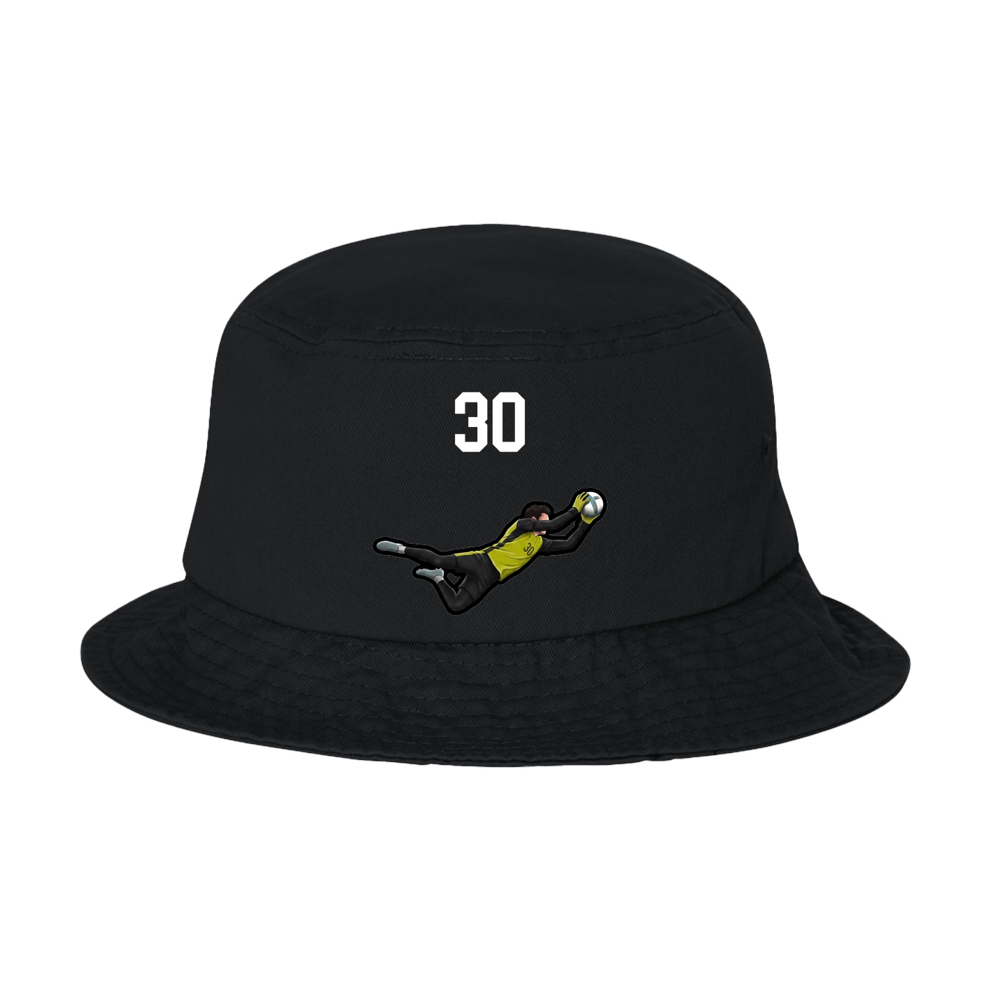Bucket Cap — Number Top in Black