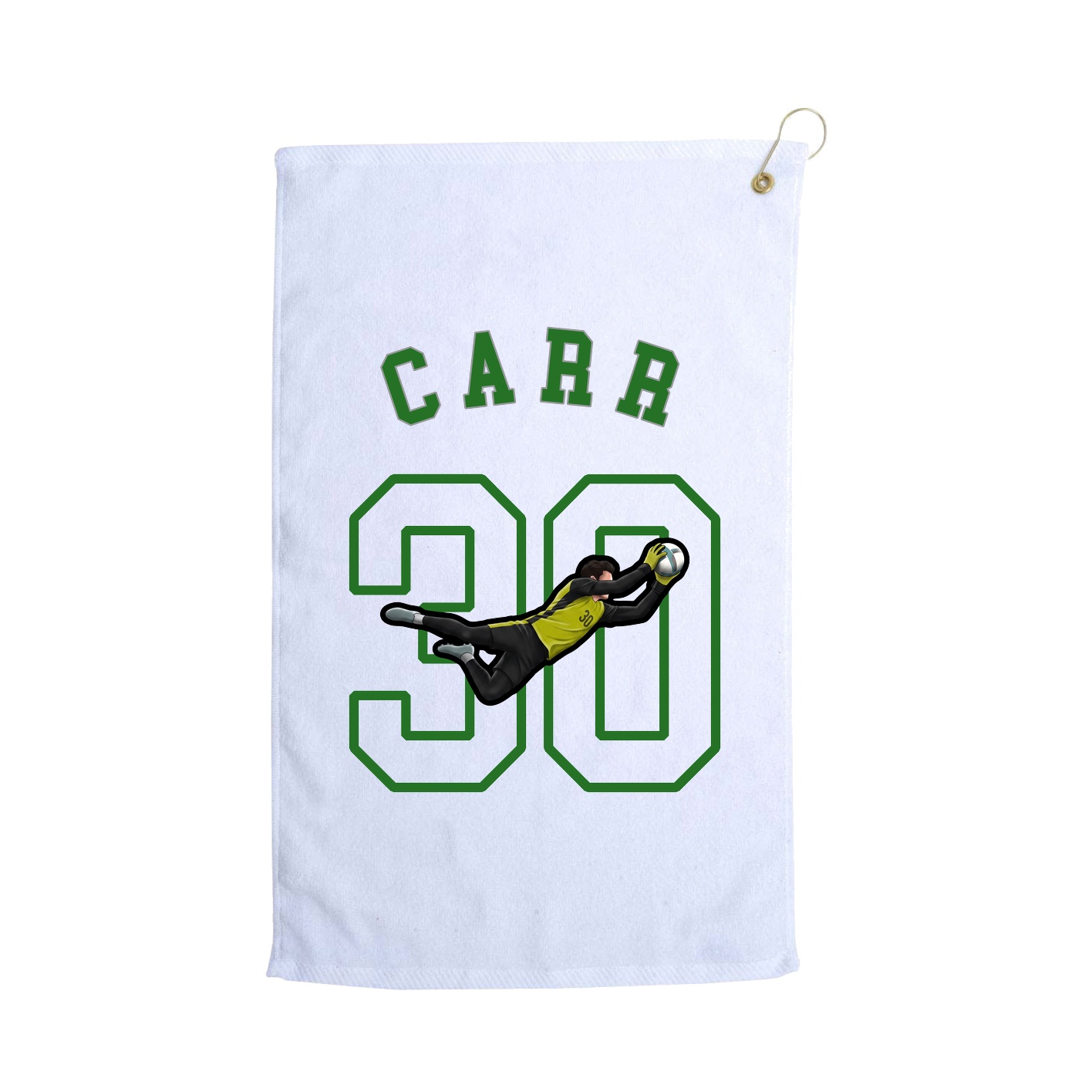 Golf Towel — Shirsey Arch in White