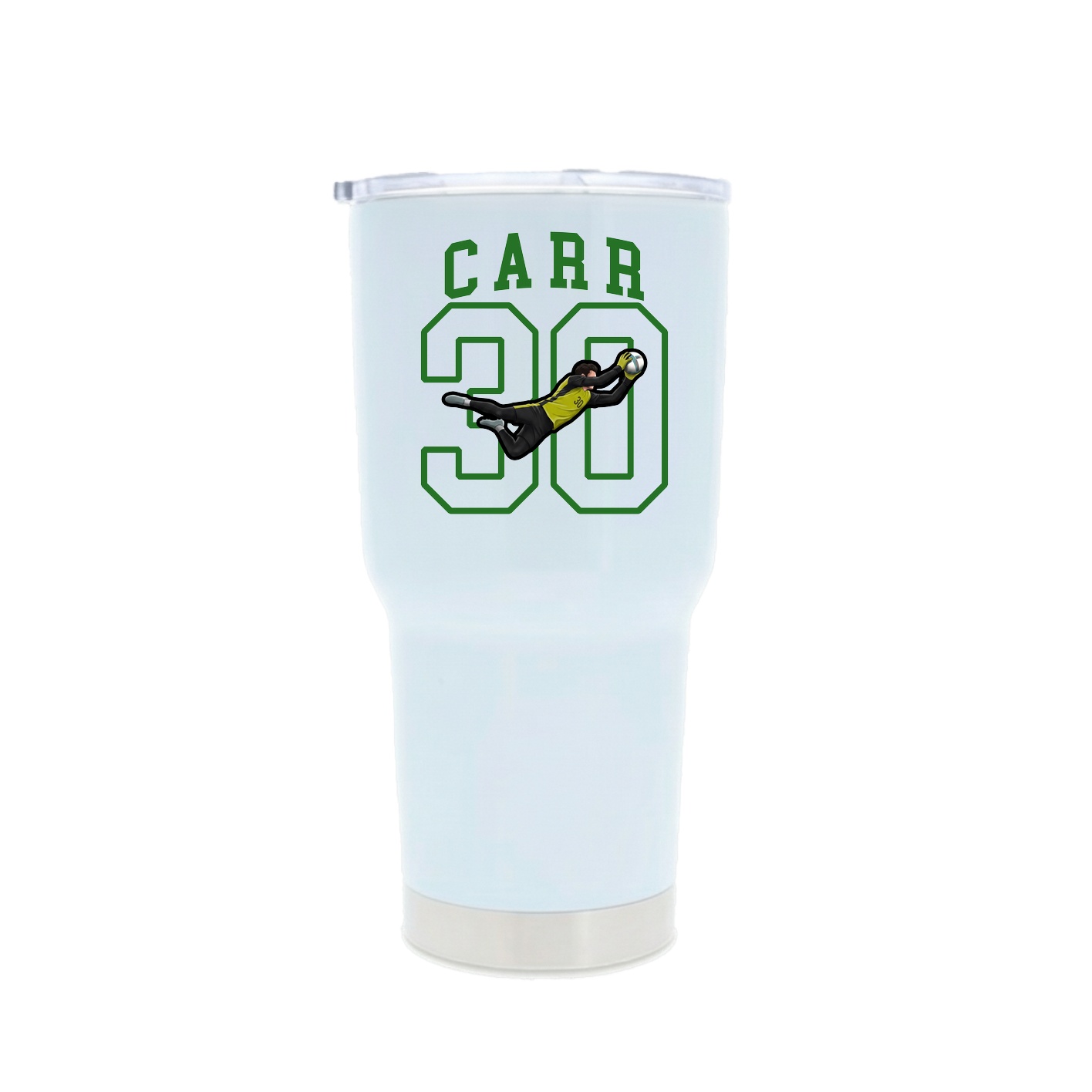 30oz Stainless Steel Tumbler — Shirsey in White