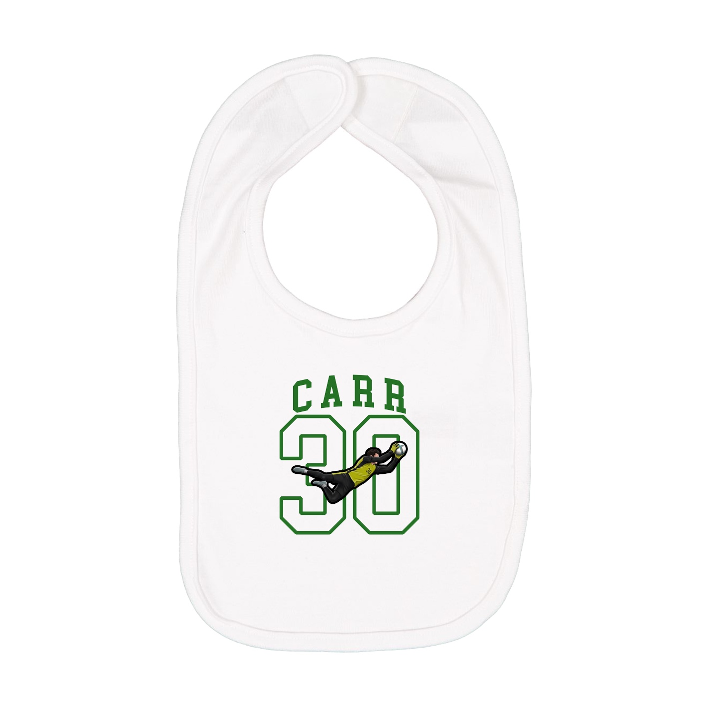 Infant Bib — Shirsey in White