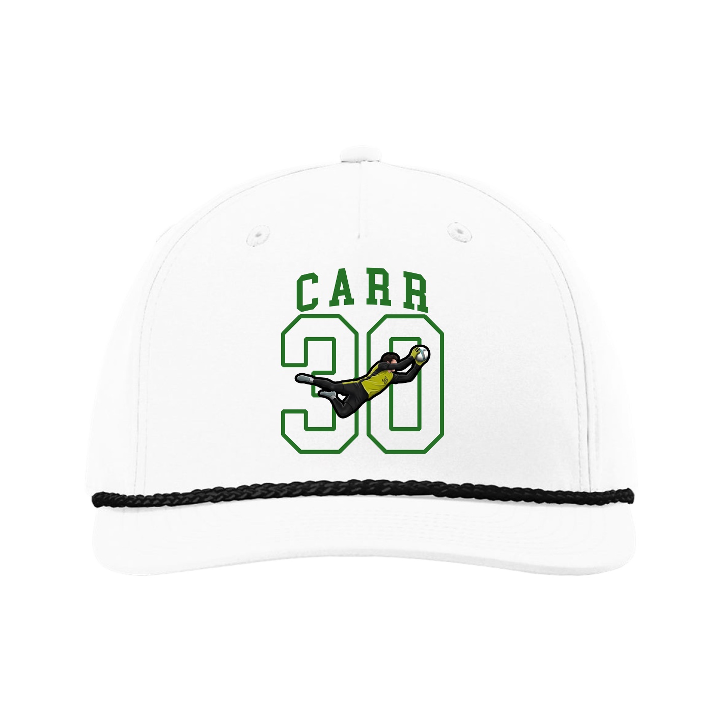 Five-Panel Classic Rope Cap — Shirsey in White