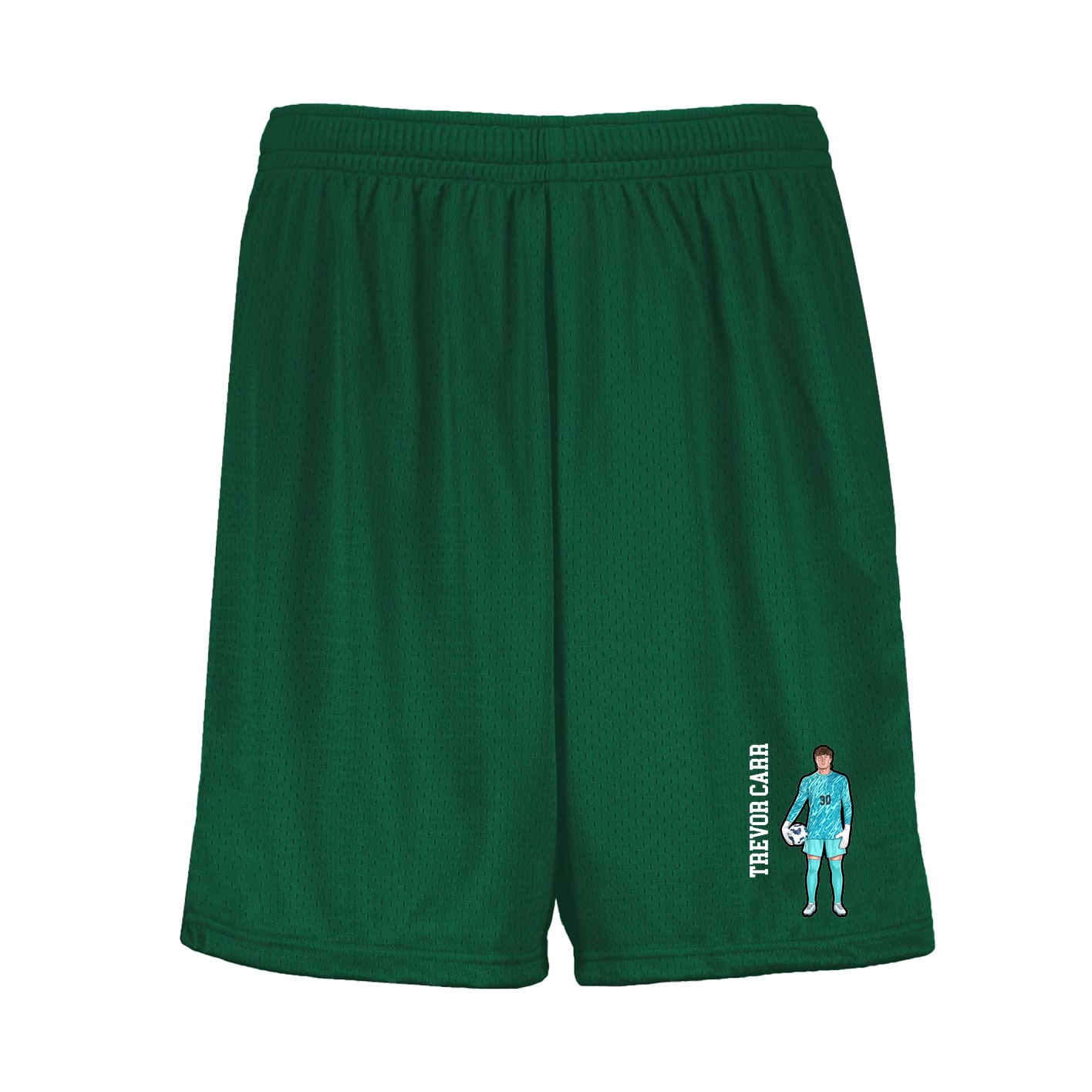 Shorts — Name Vertical in Green