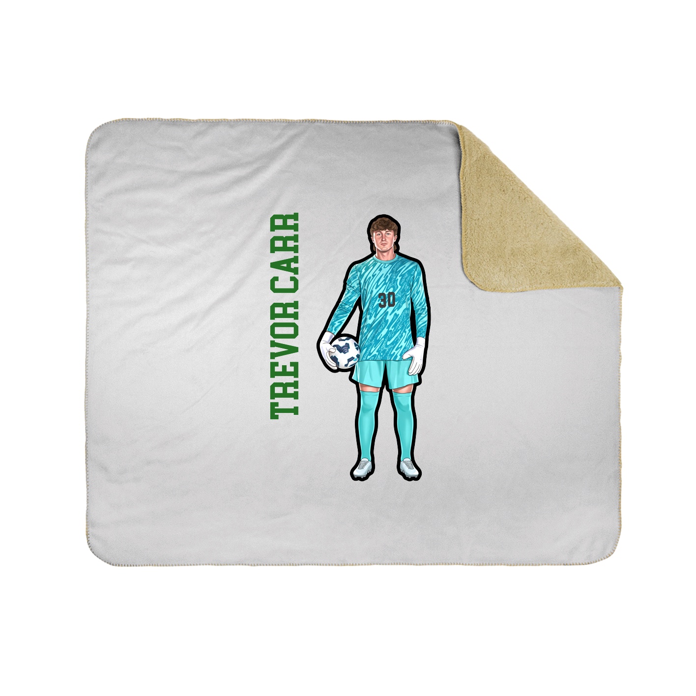 50x60 Sherpa Lined Throw Blanket