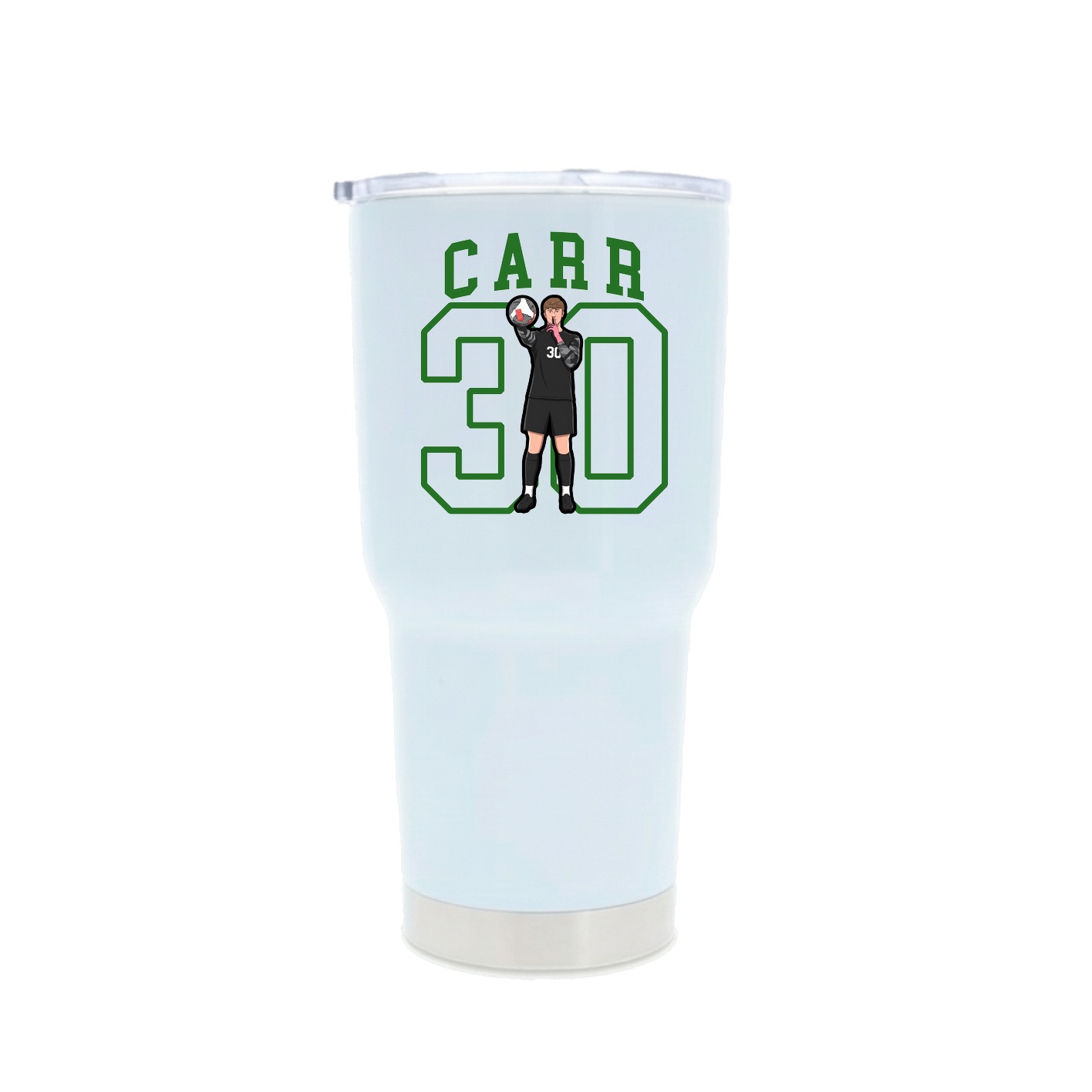 30oz Stainless Steel Tumbler — Shirsey in White