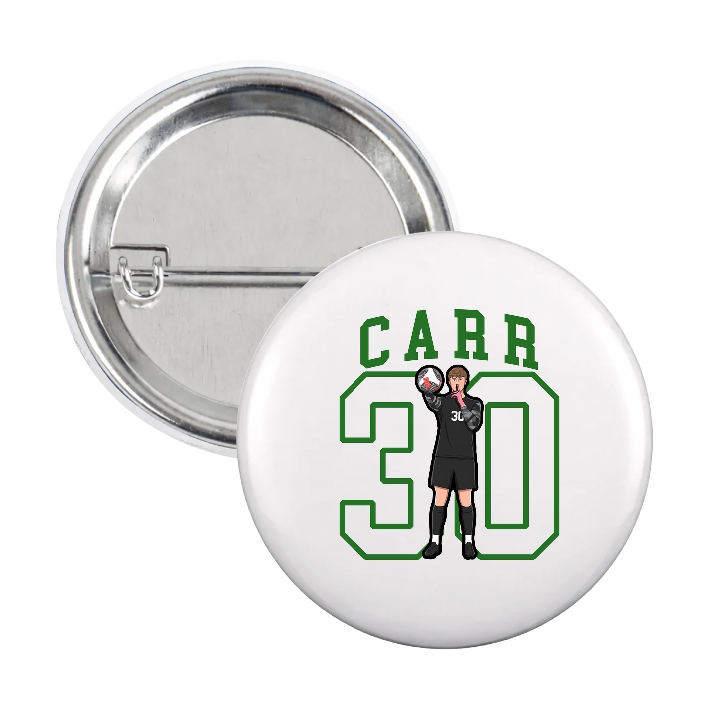 Game Day Button — Shirsey in White