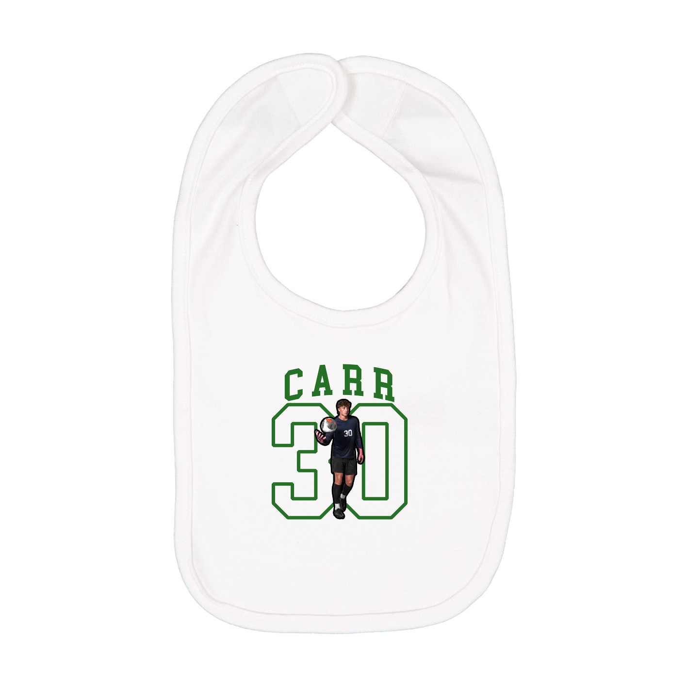 Infant Bib — Shirsey in White