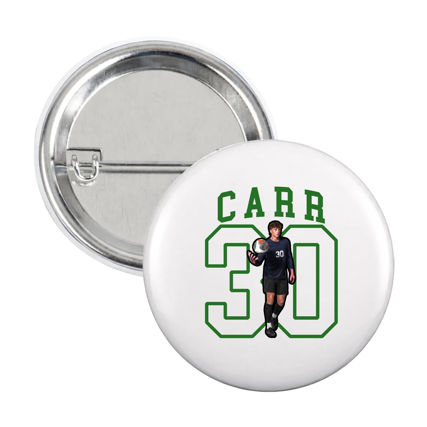 Game Day Button — Shirsey in White