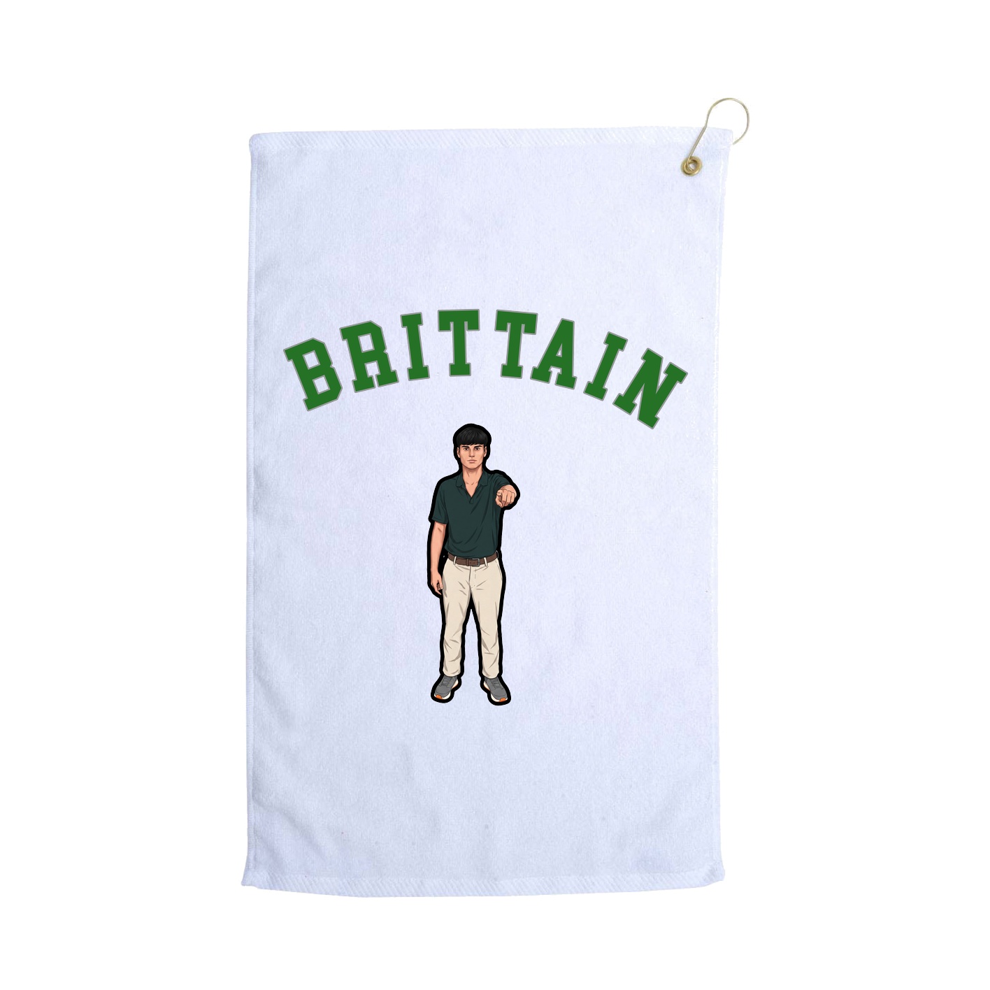 Golf Towel — Shirsey Arch in White
