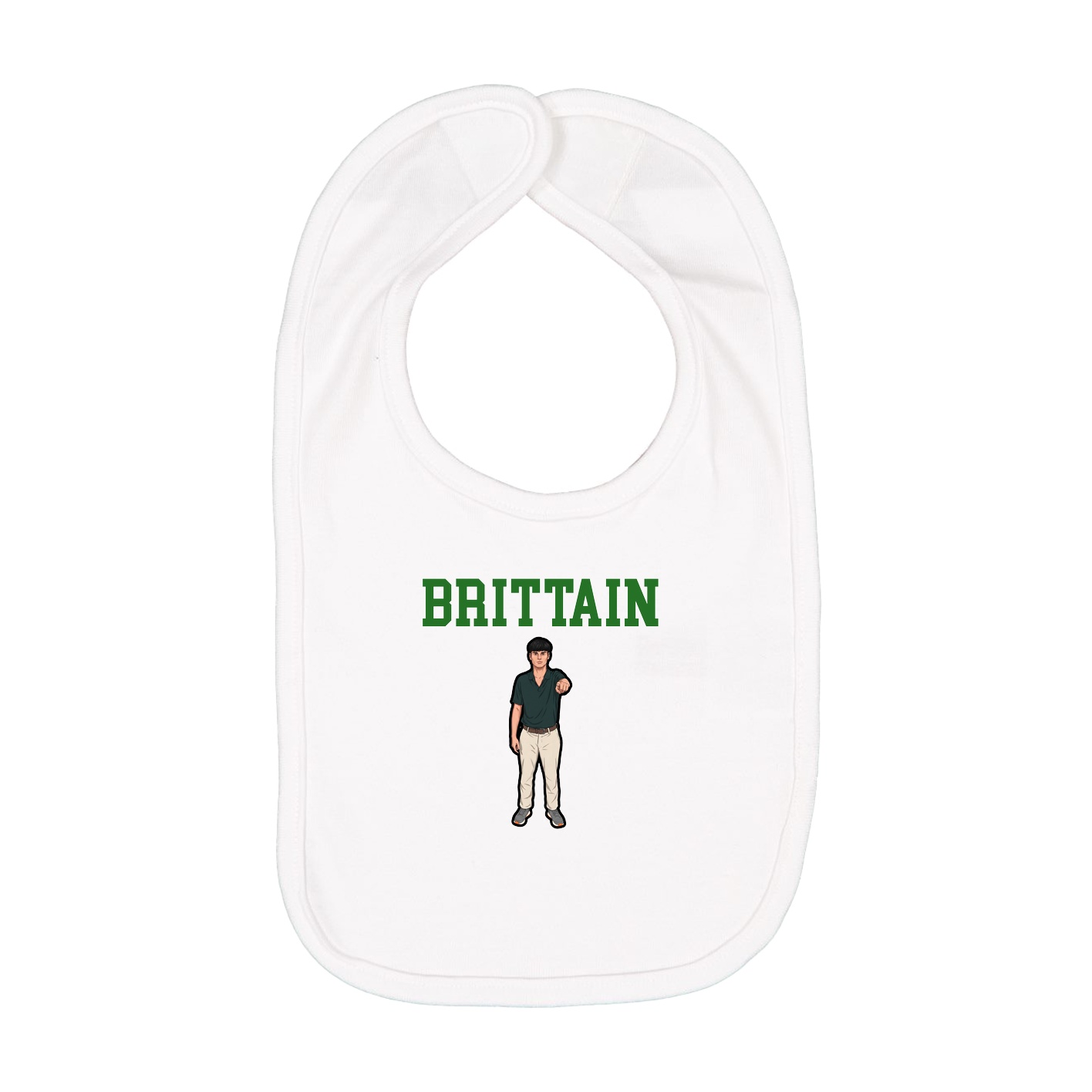 Infant Bib — Shirsey in White