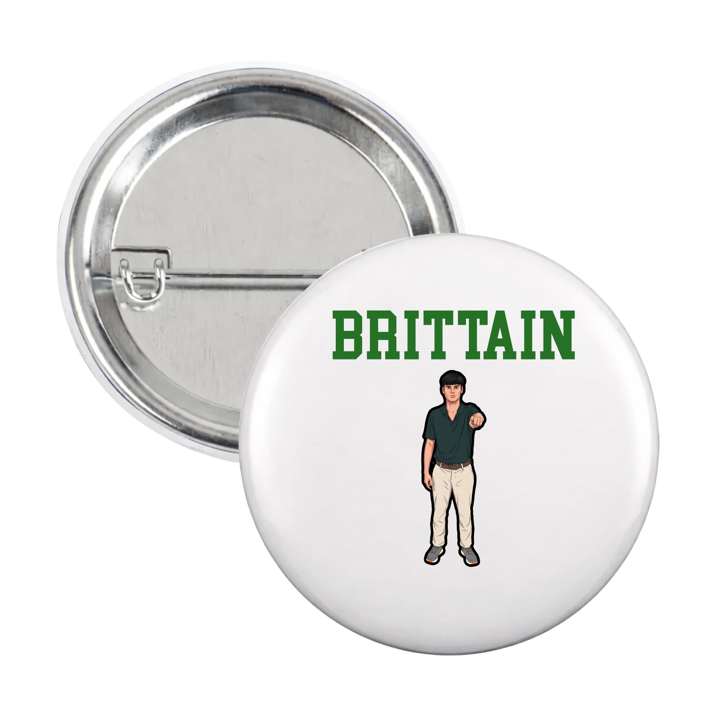 Game Day Button — Shirsey in White