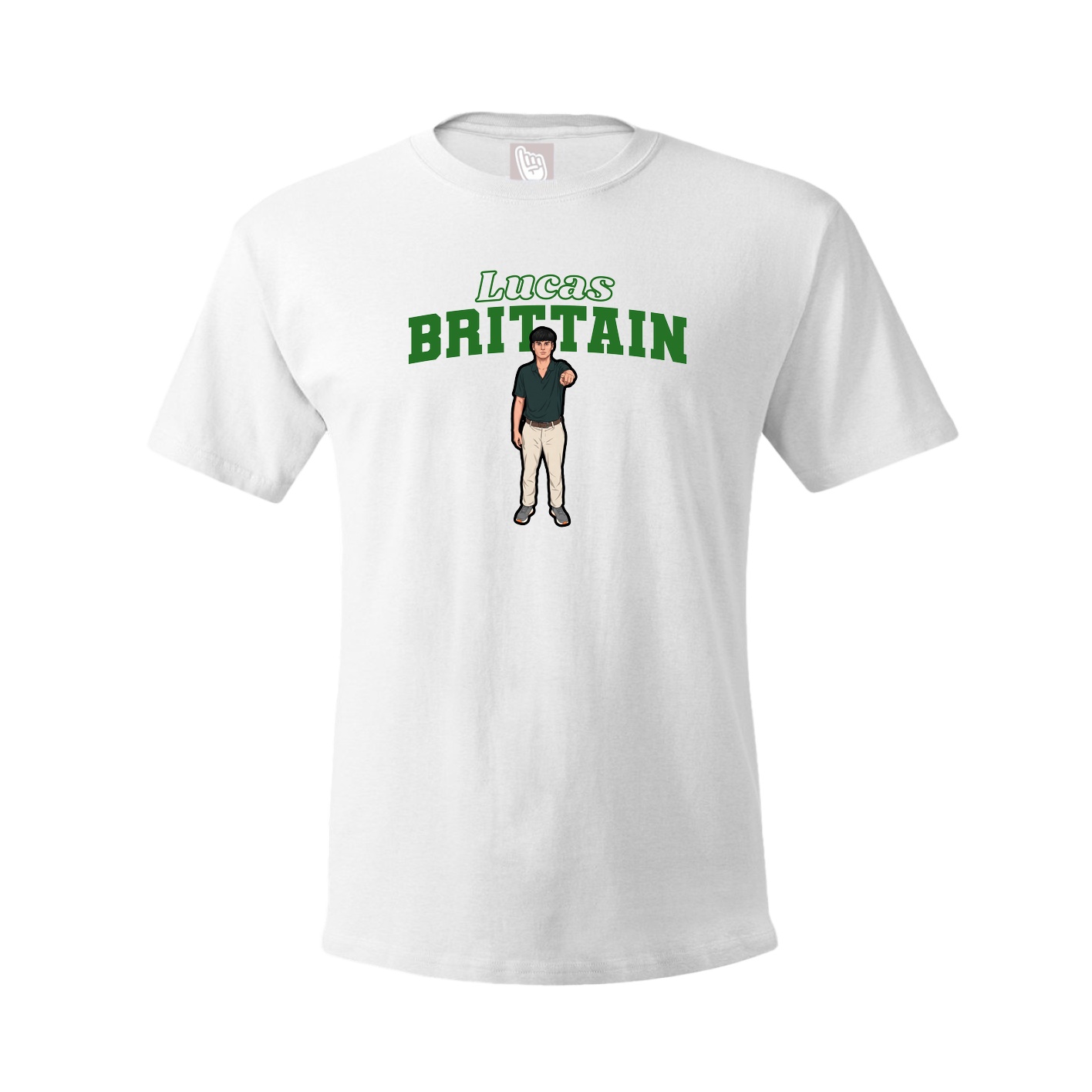 Tee — Name Arch in White