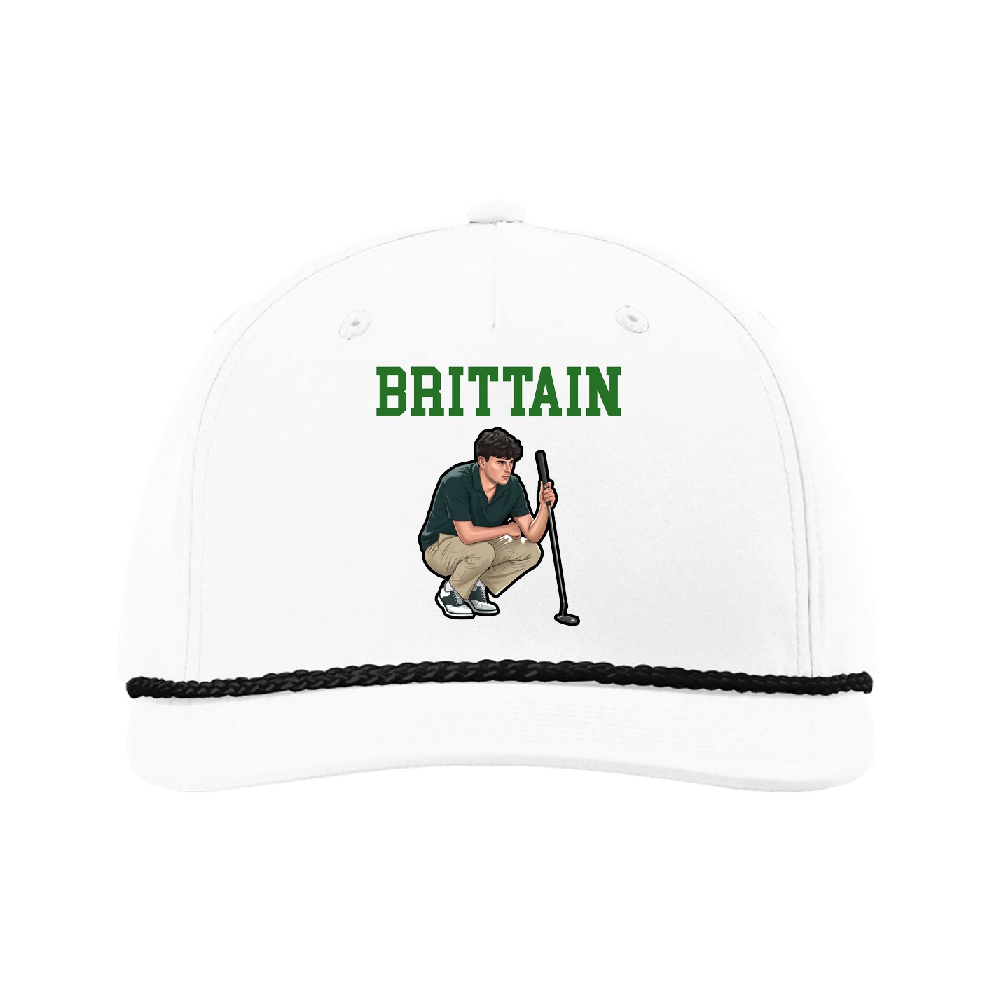 Five-Panel Classic Rope Cap — Shirsey in White