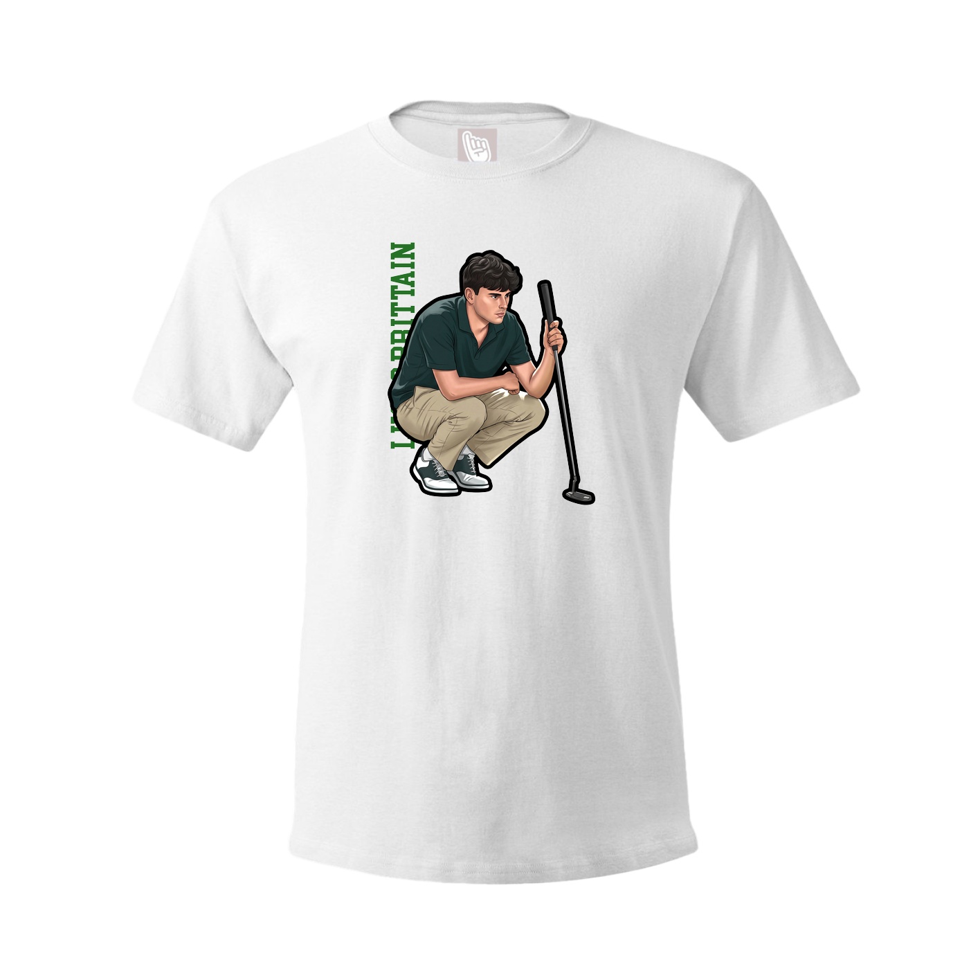 Youth Tee — Name Vertical in White