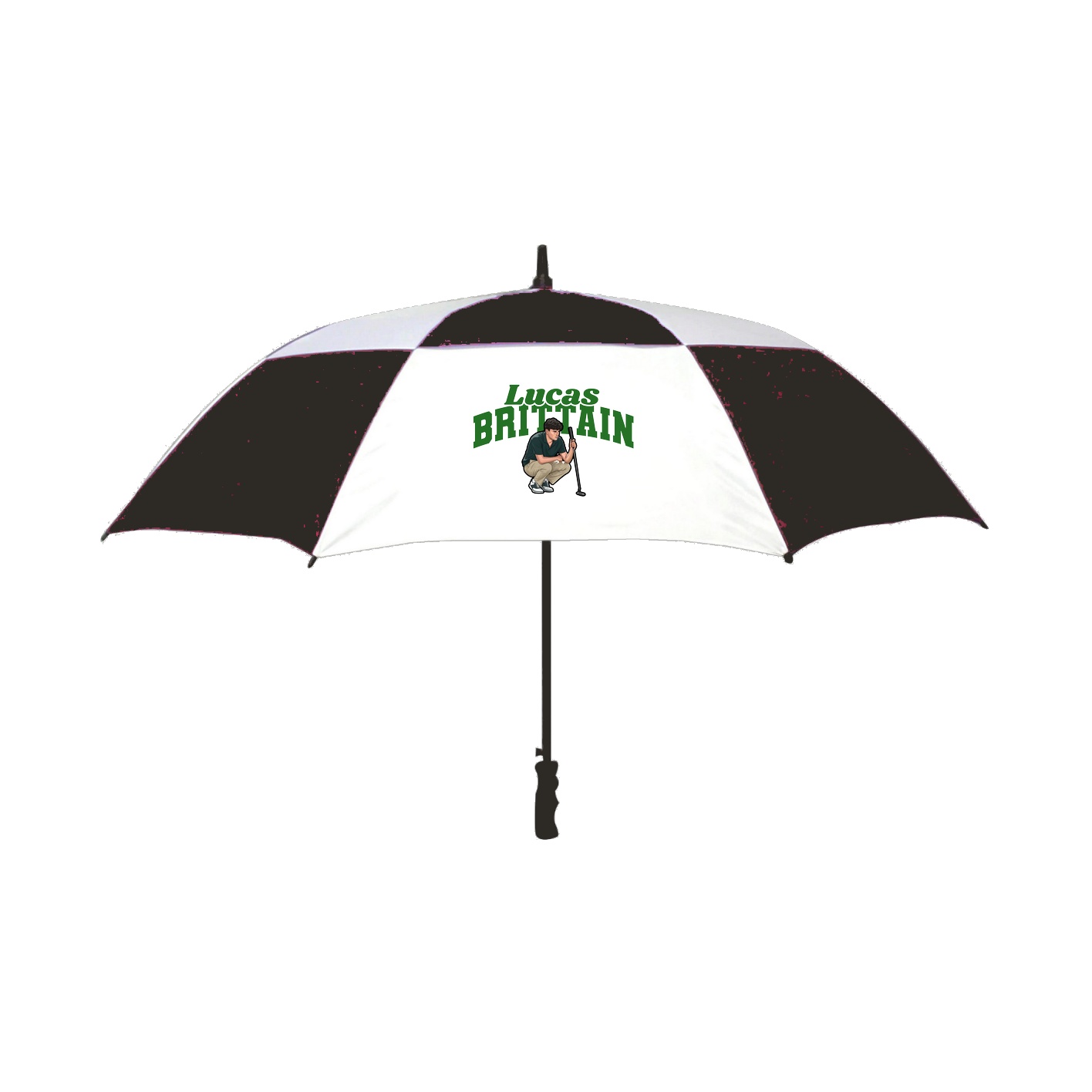 Golf Umbrella — Signature Arch in Black