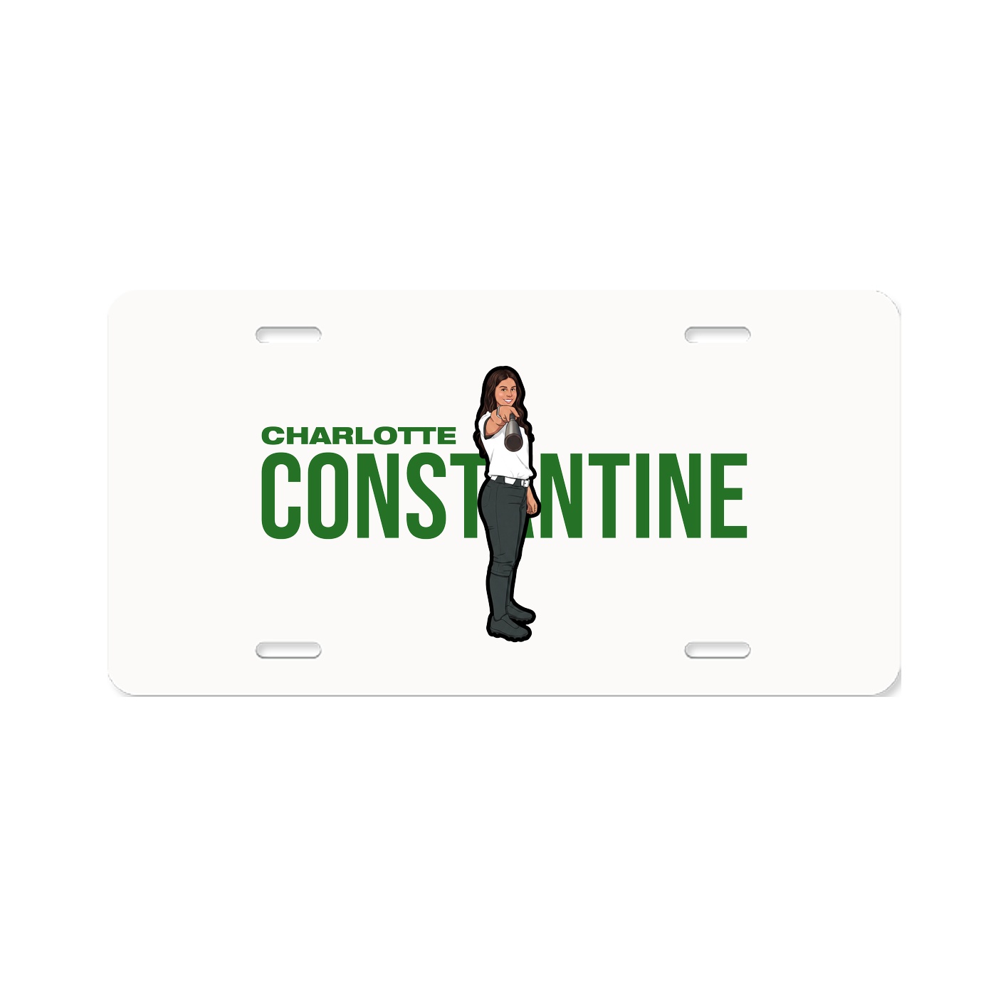 License Plate — Player Name in Classic