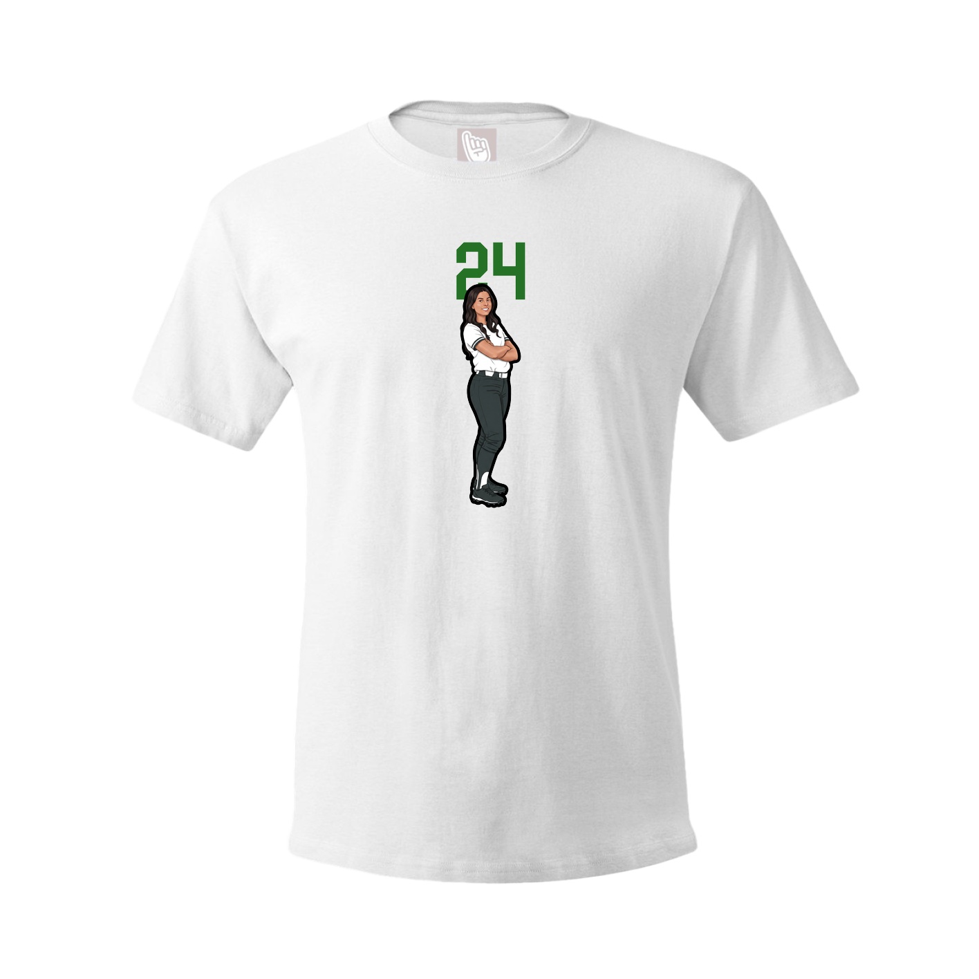 Tee — Number Top in White