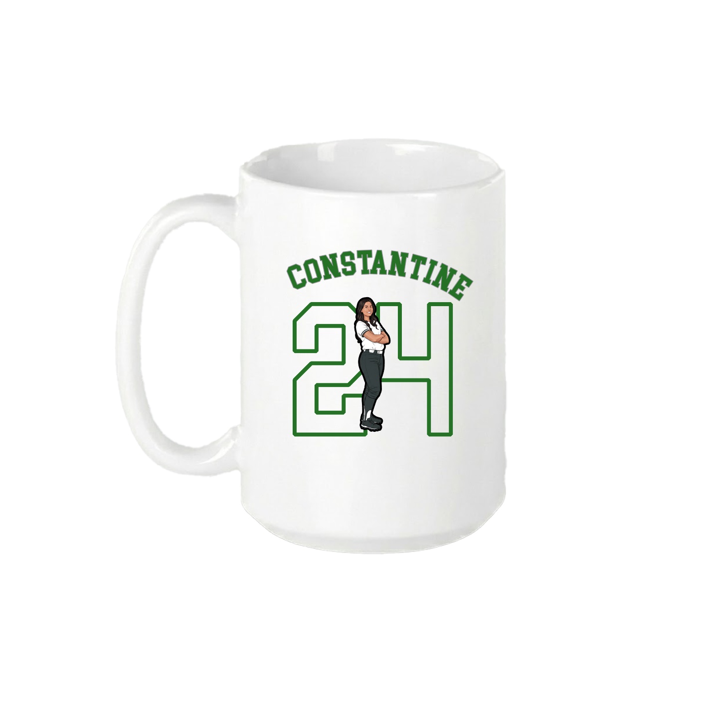 15oz Coffee Mug — Shirsey Arch in White