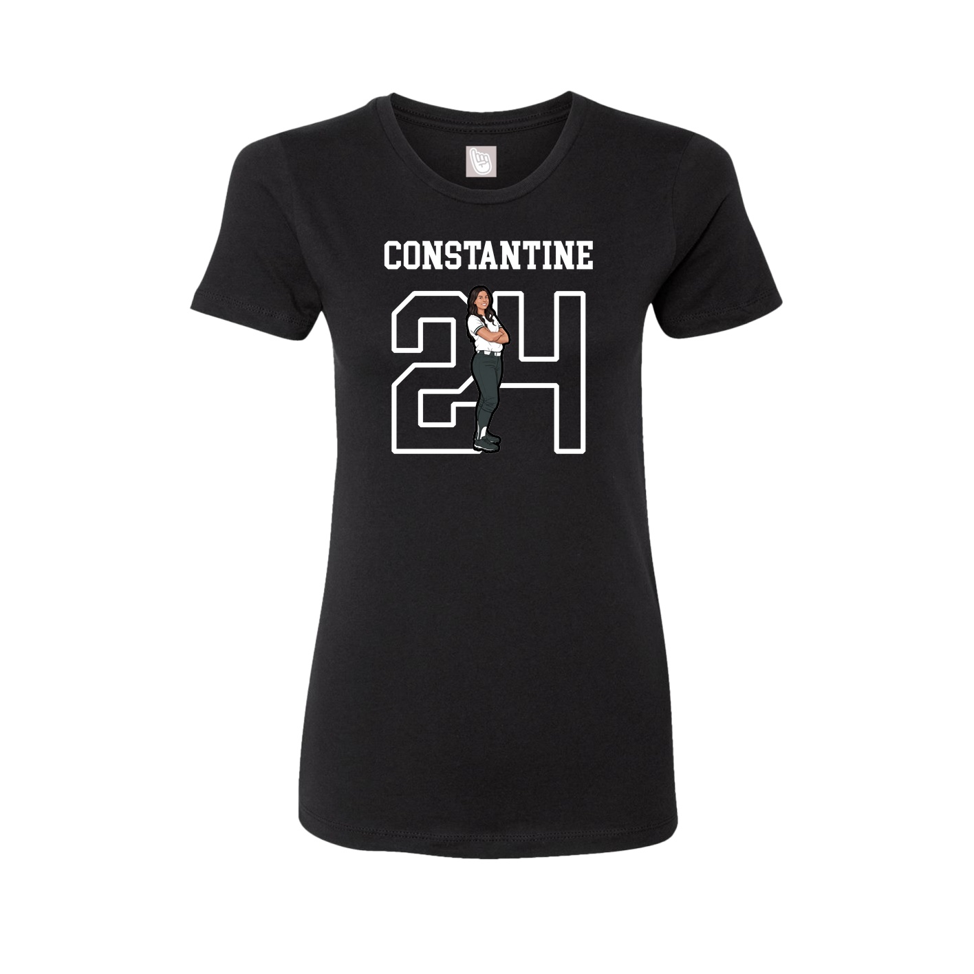 Fitted Women's Tee — Shirsey in Black
