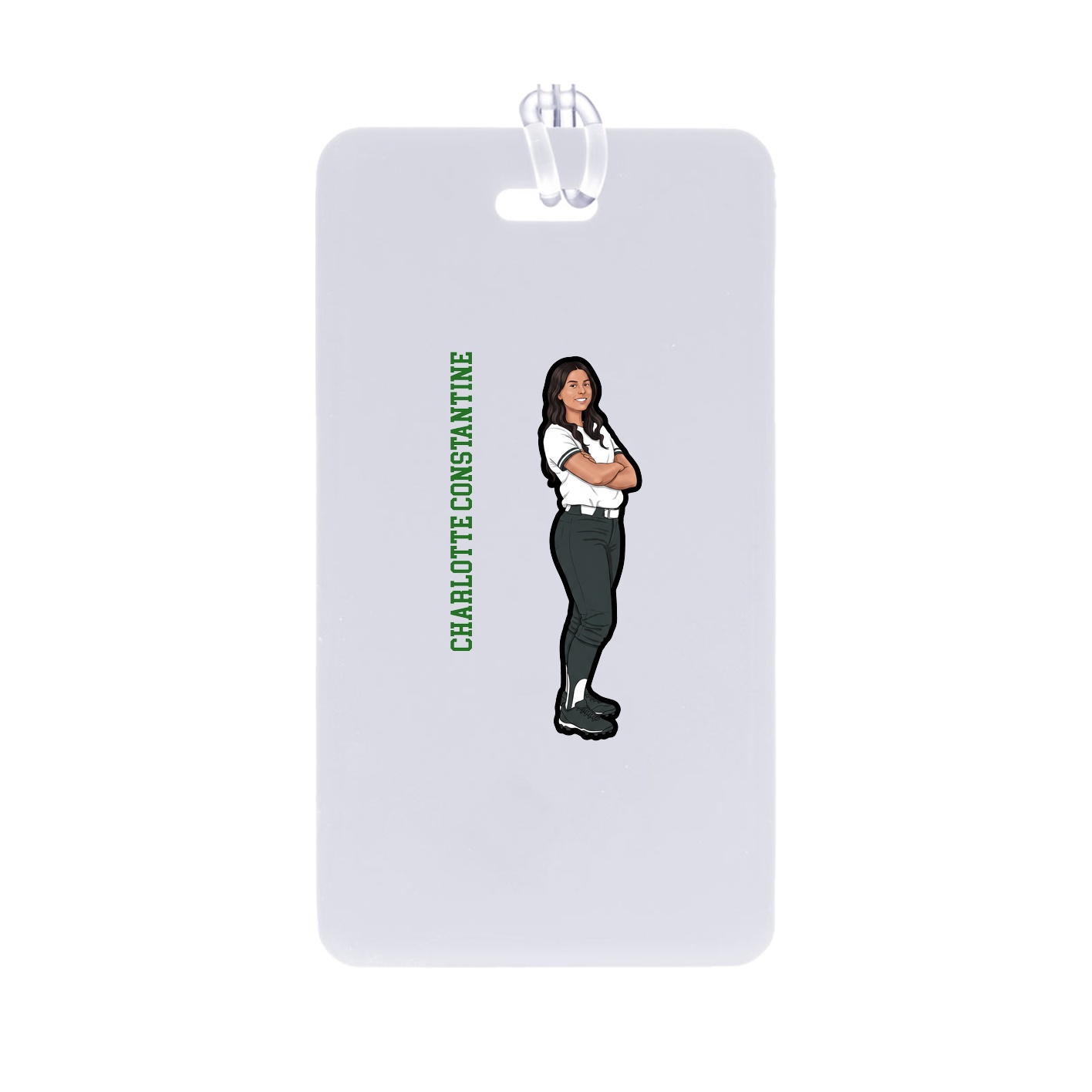 Bag Tag — Name Vertical in Classic