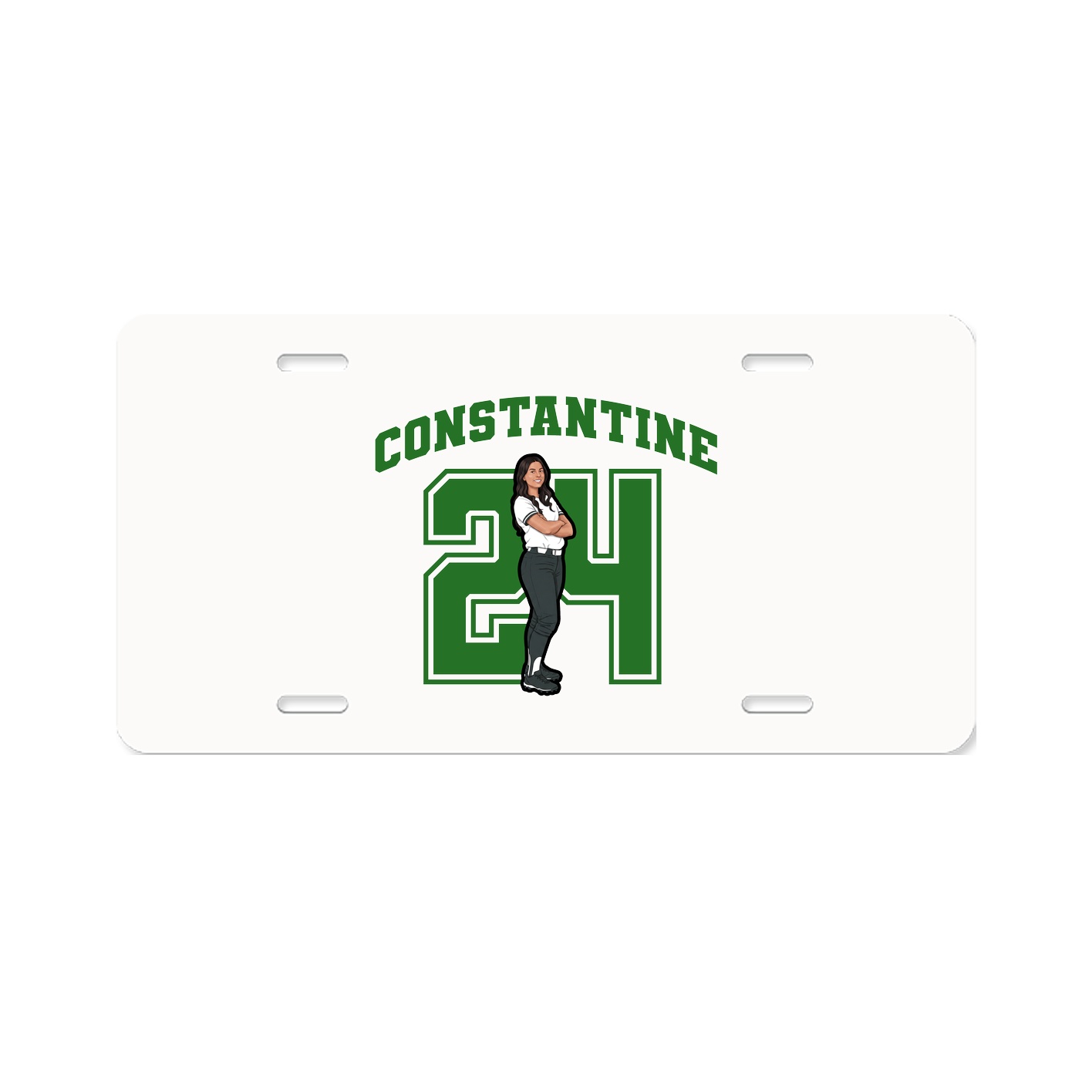License Plate — Number in Classic