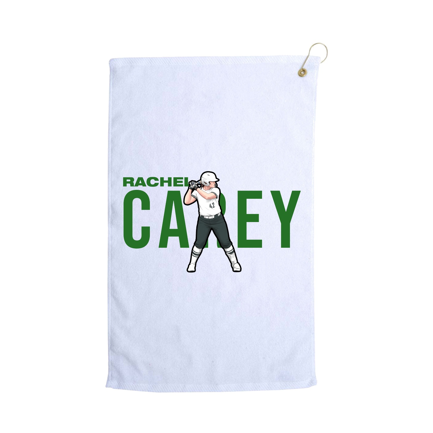 Golf Towel — Player Name in White