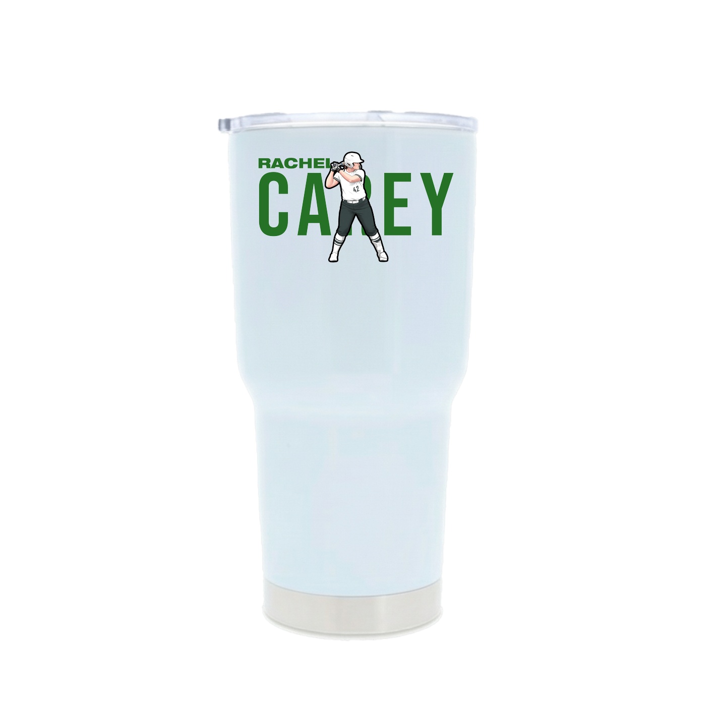 30oz Stainless Steel Tumbler — Player Name in White