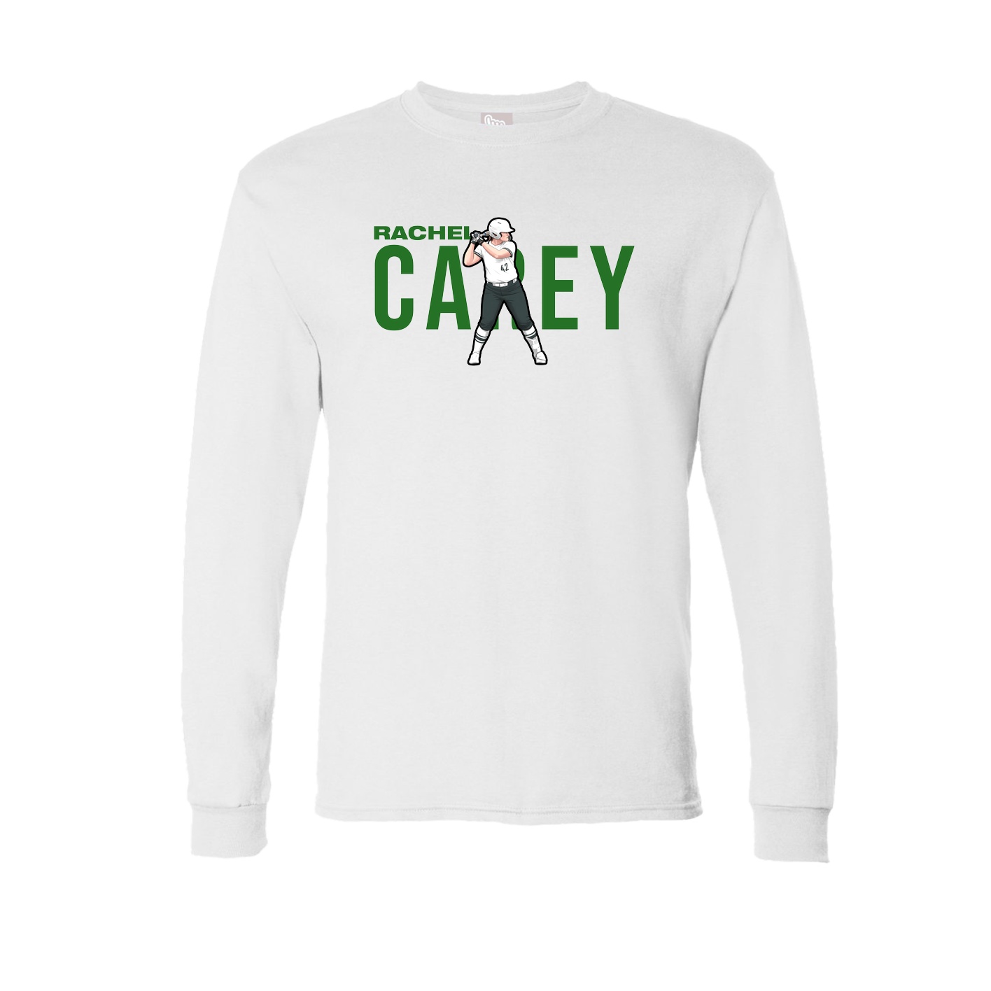 Long Sleeve Tee — Player Name in White