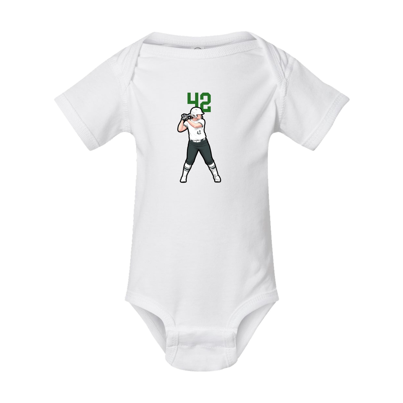 Baby Onesie — Number Top in White