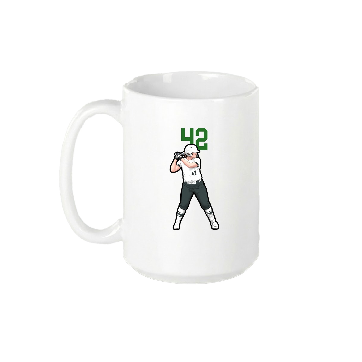 15oz Coffee Mug — Number Top in White