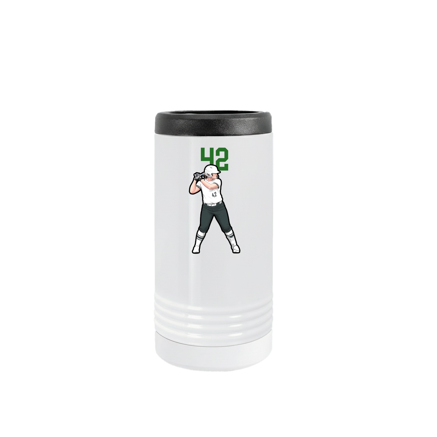 Slim Beverage Holder — Number Top in White