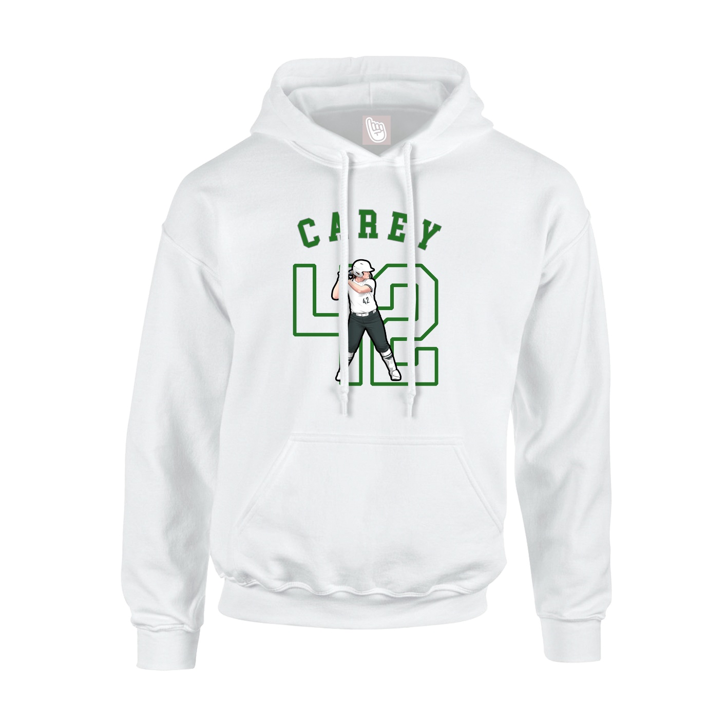 Youth Hoodie — Shirsey Arch in White