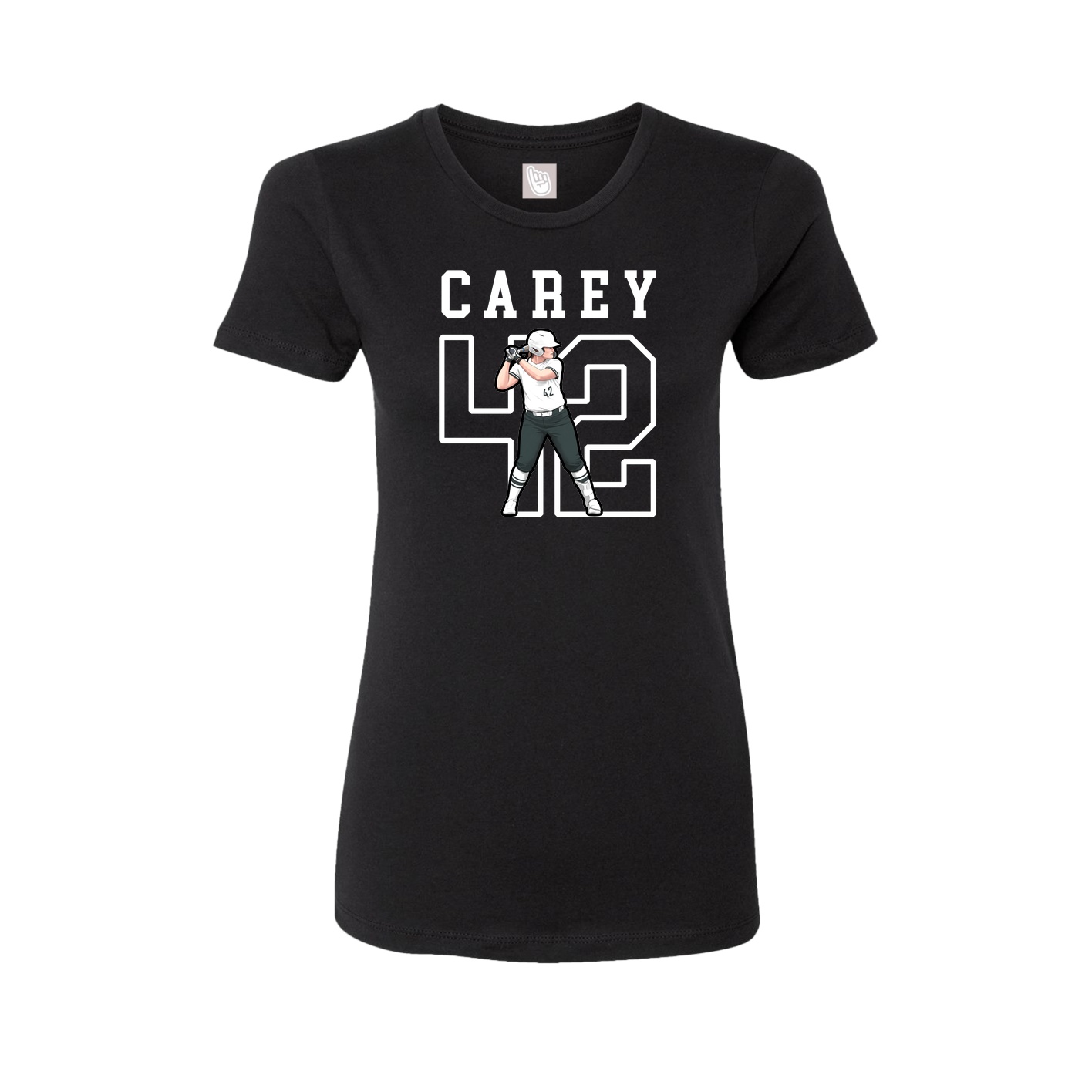 Fitted Women's Tee — Shirsey in Black
