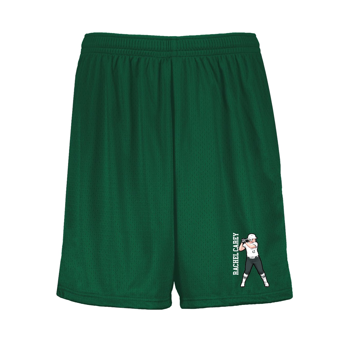 Shorts — Name Vertical in Green