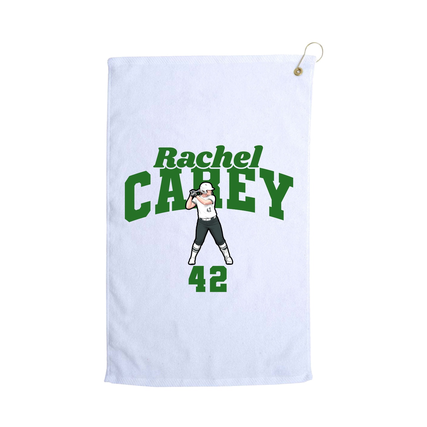 Golf Towel — Signature Arch in White