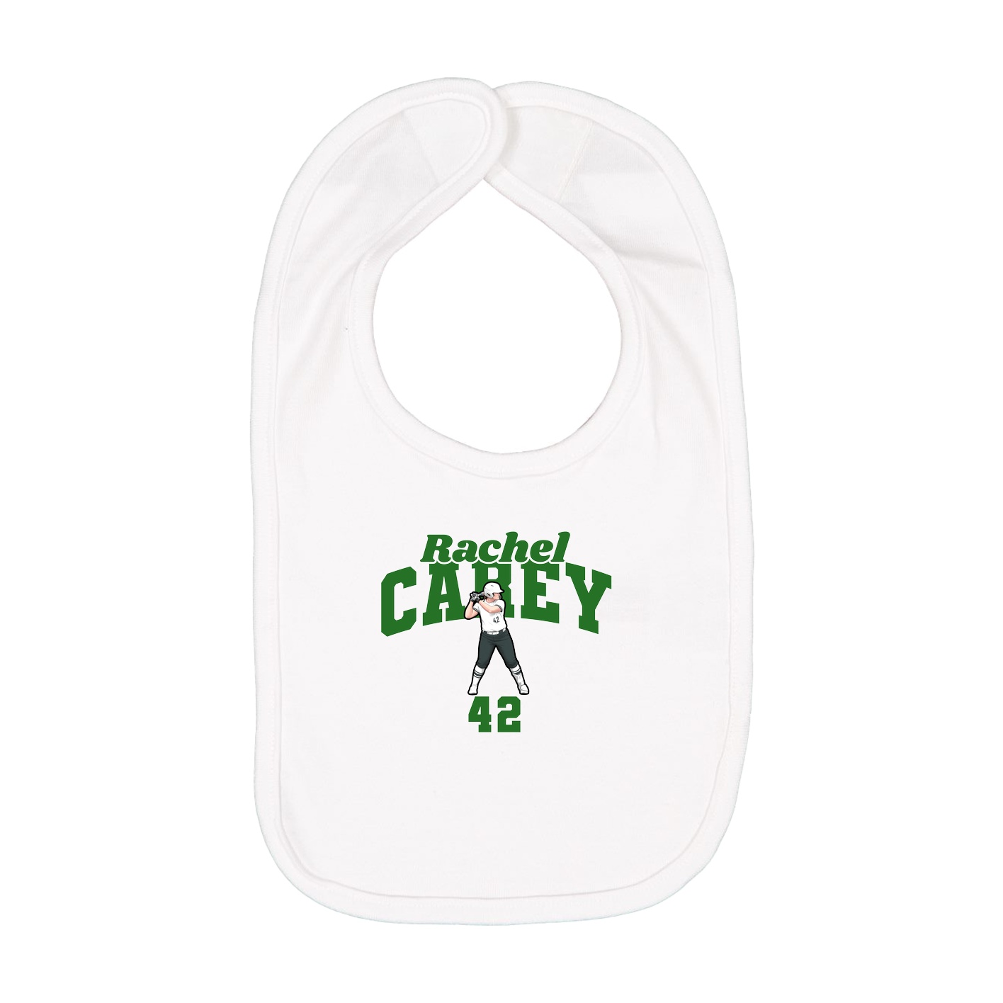 Infant Bib — Signature Arch in White