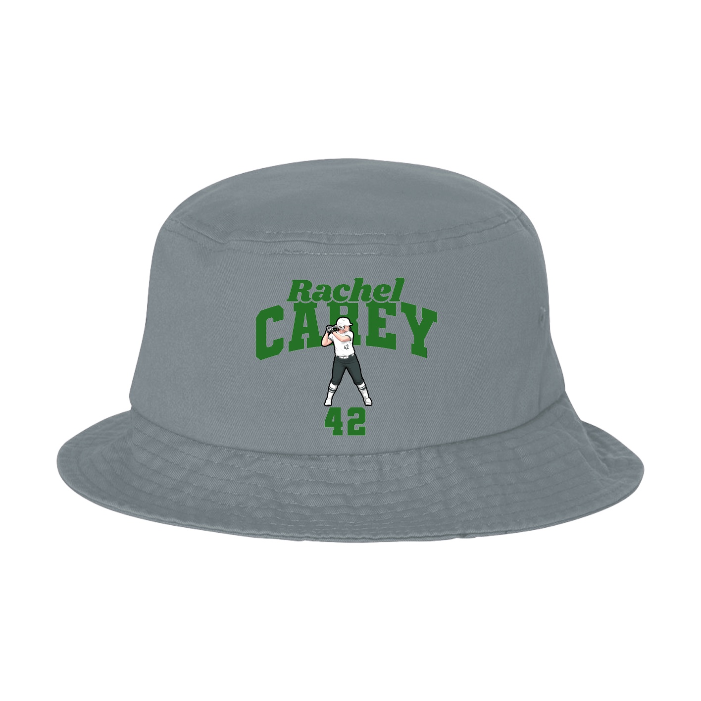 Bucket Cap — Signature Arch in Grey
