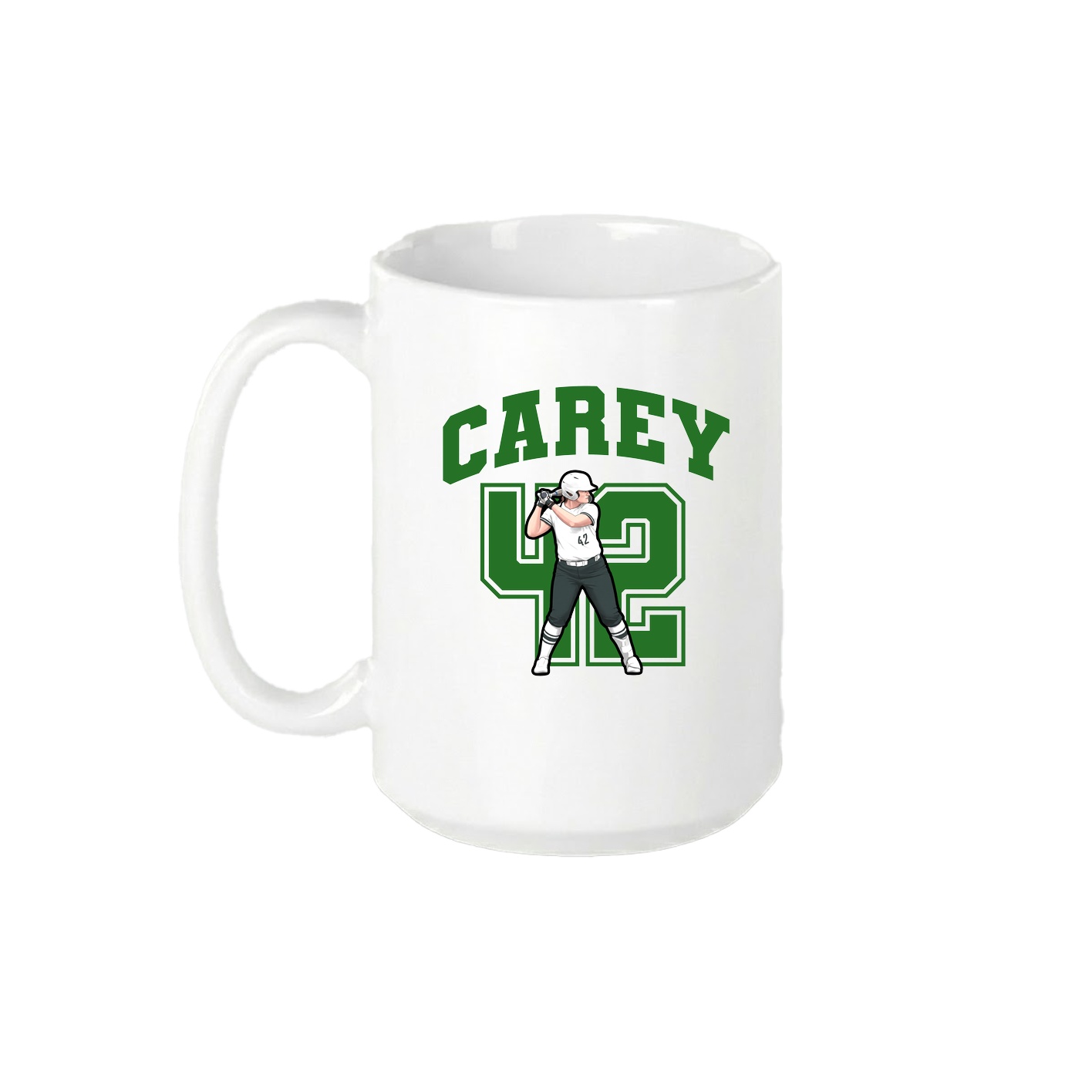 15oz Coffee Mug — Number in White