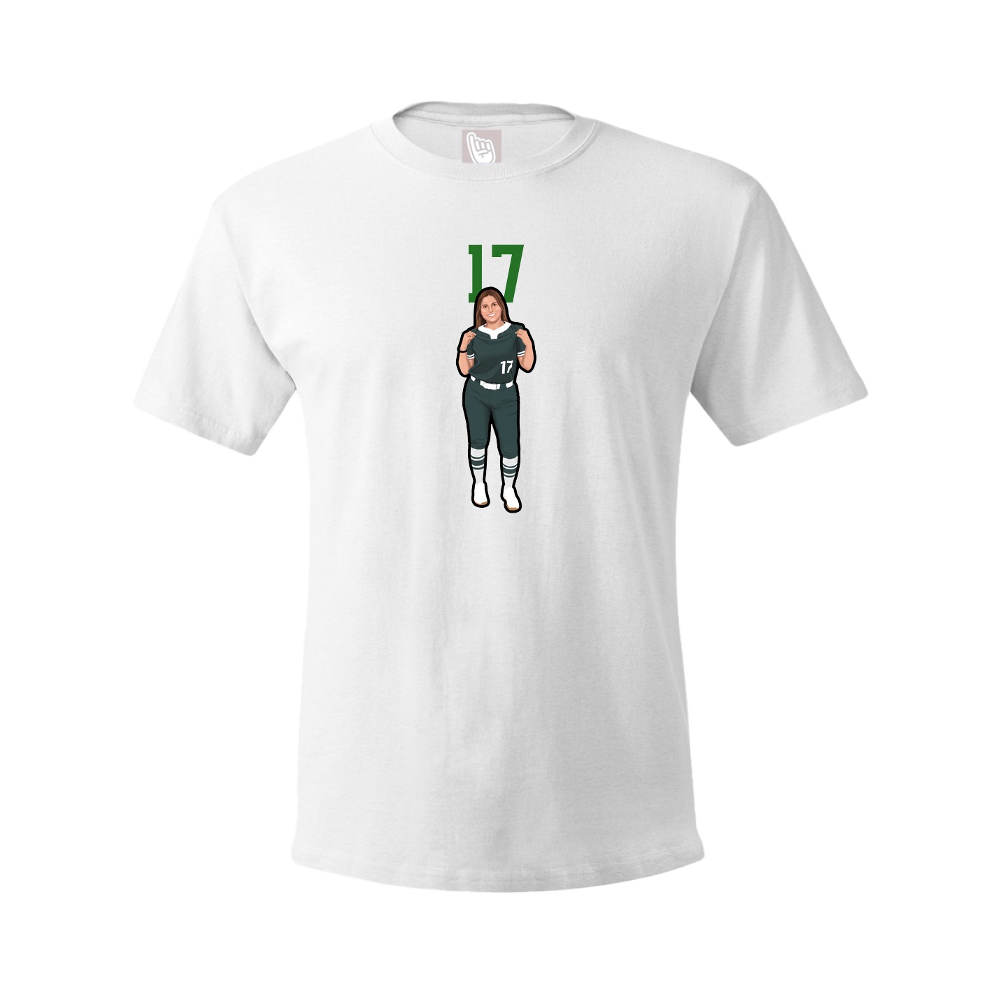 Tee — Number Top in White