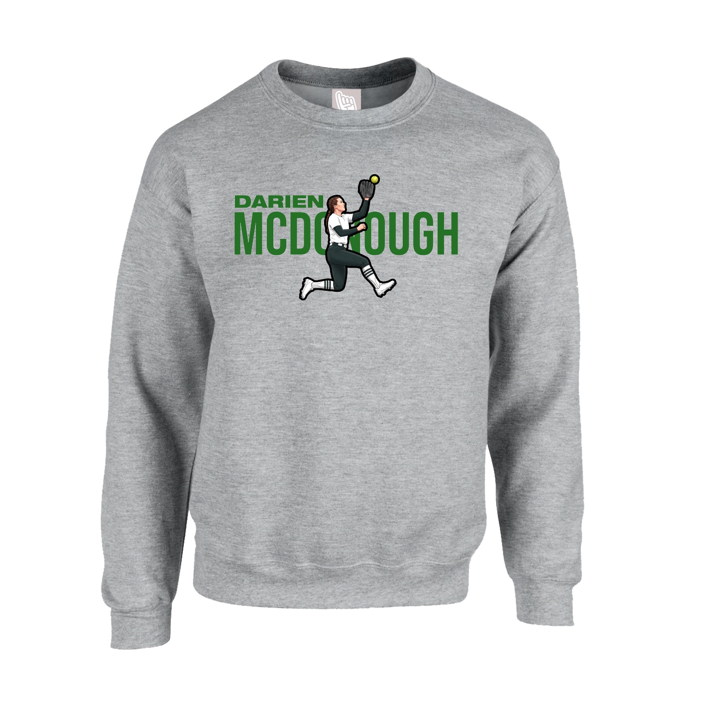 Fleece Crew — Player Name in Grey