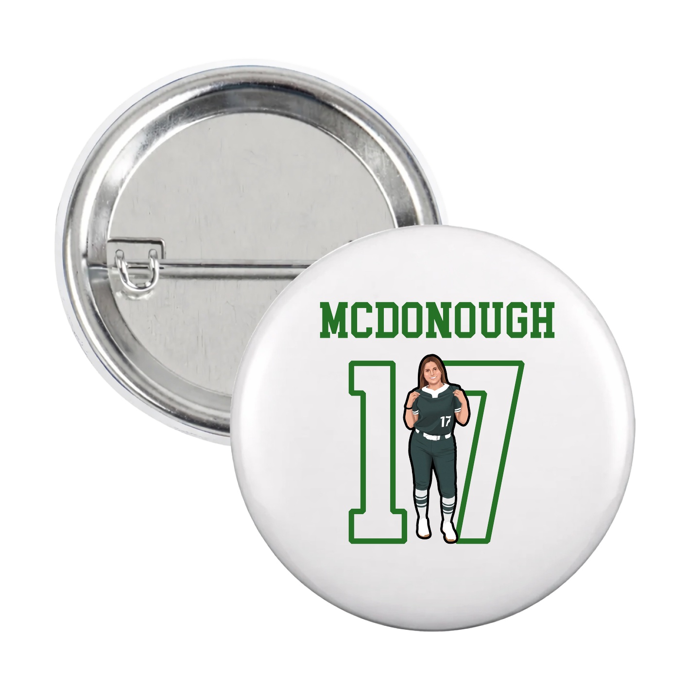 Game Day Button — Shirsey in White