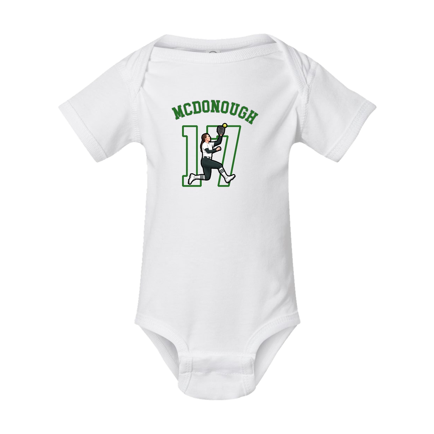 Baby Onesie — Shirsey Arch in White
