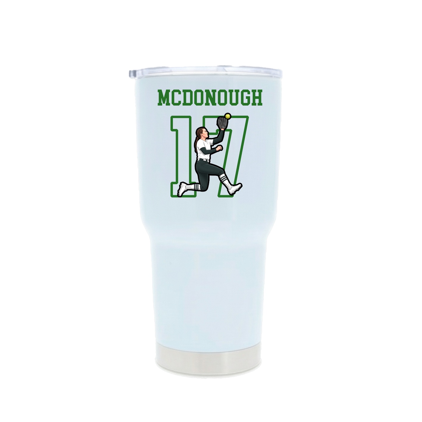 30oz Stainless Steel Tumbler — Shirsey in White