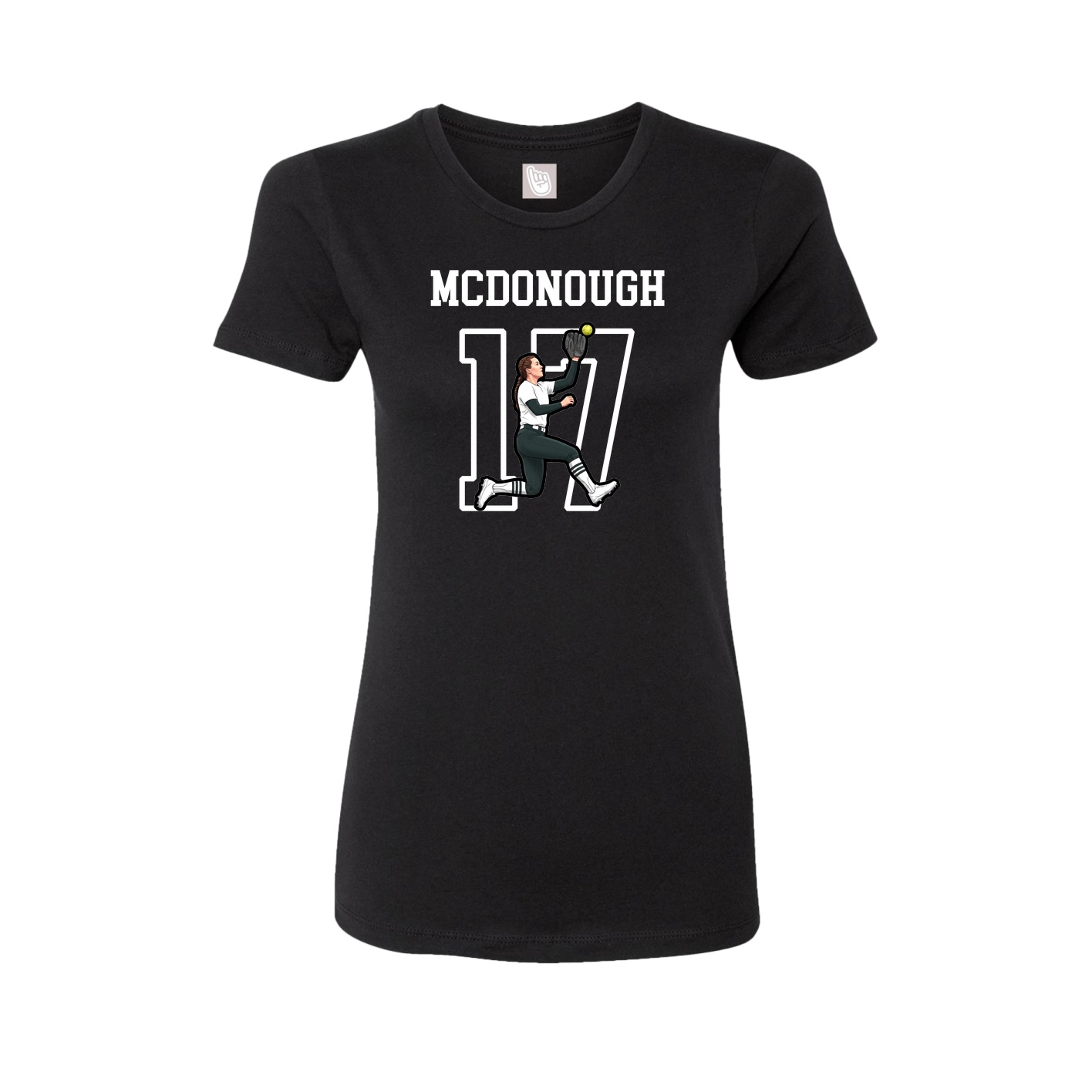 Fitted Women's Tee — Shirsey in Black