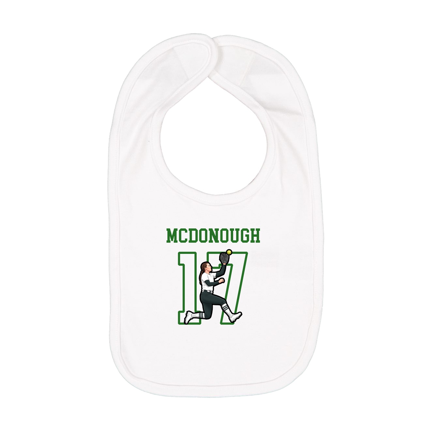 Infant Bib — Shirsey in White