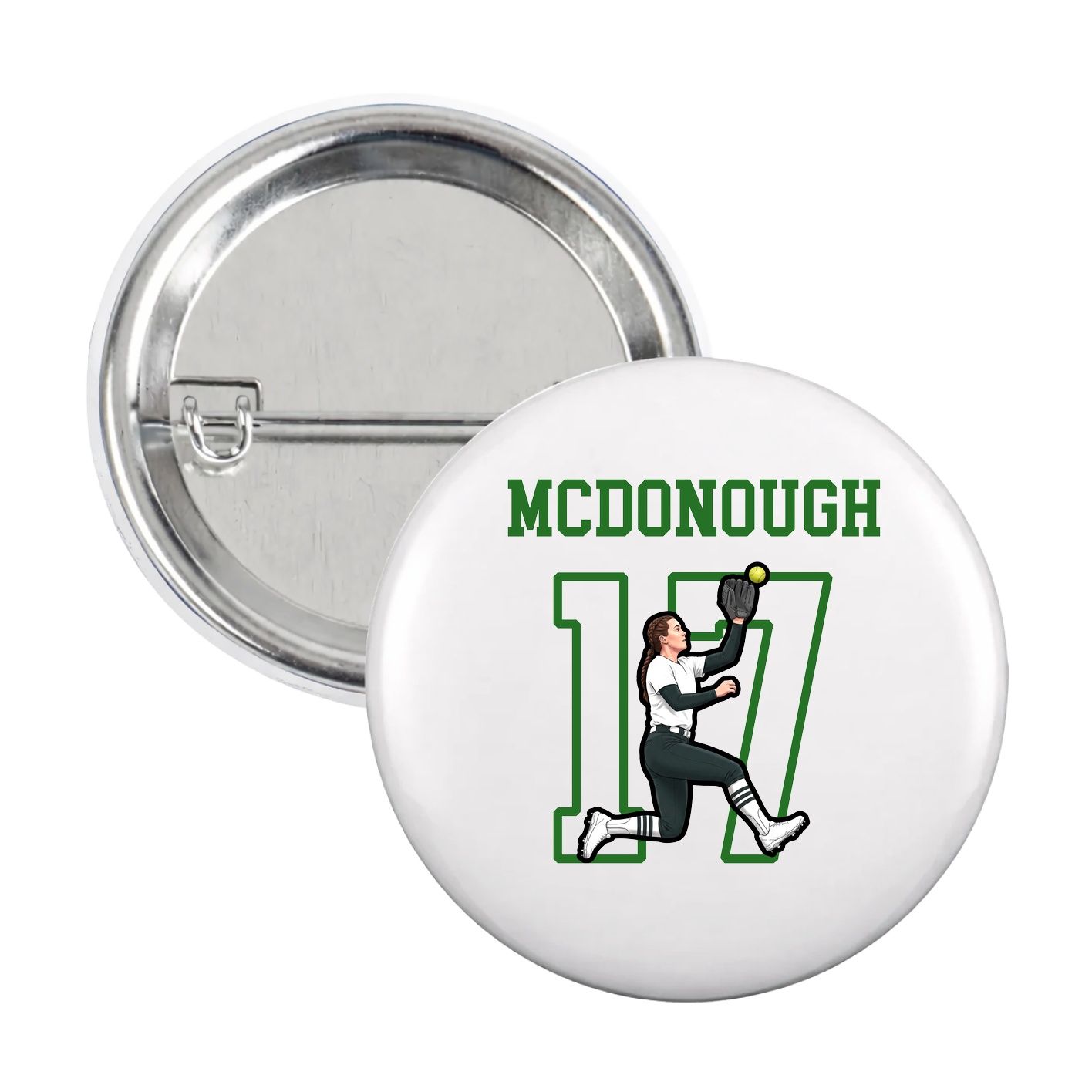 Game Day Button — Shirsey in White
