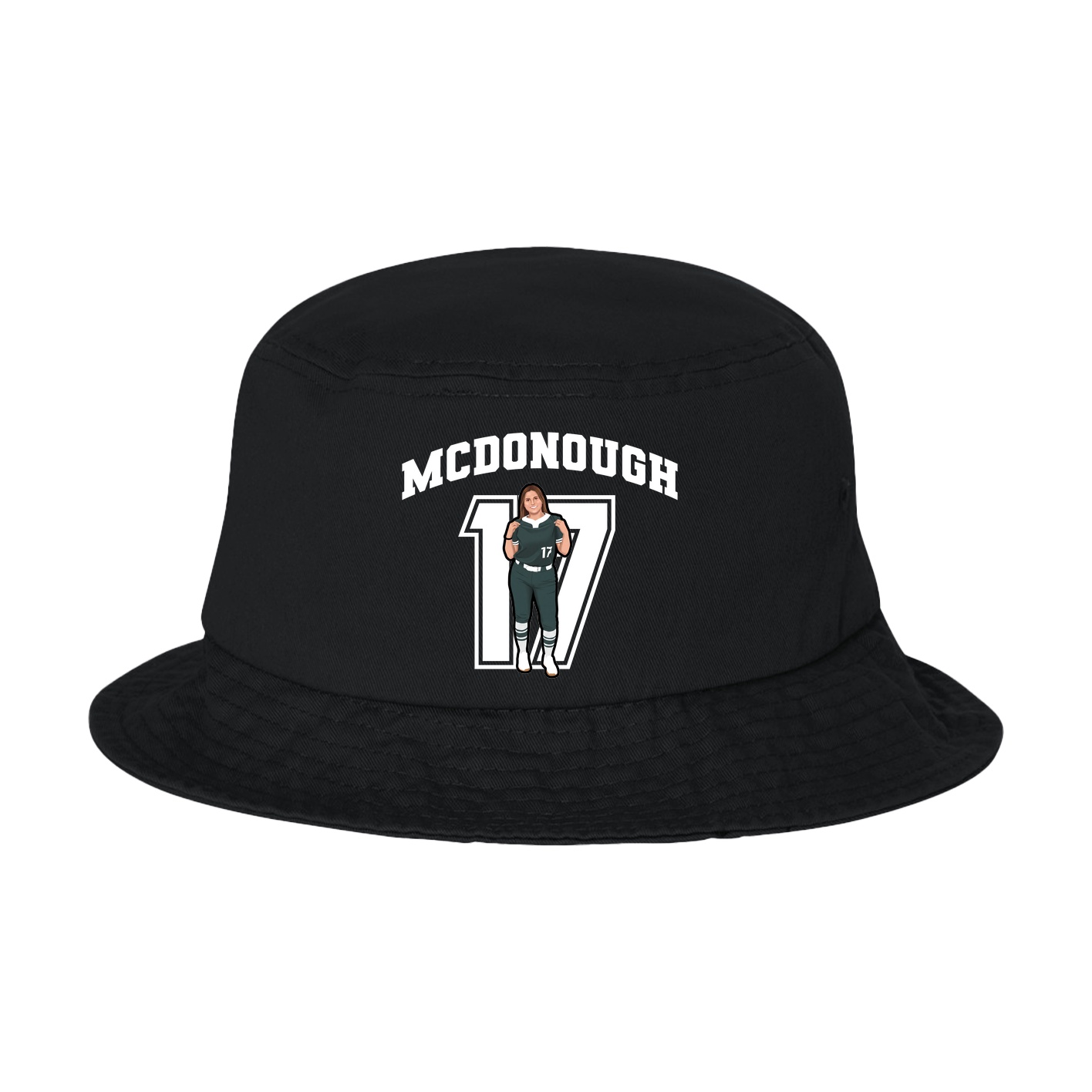 Bucket Cap — Number in Black