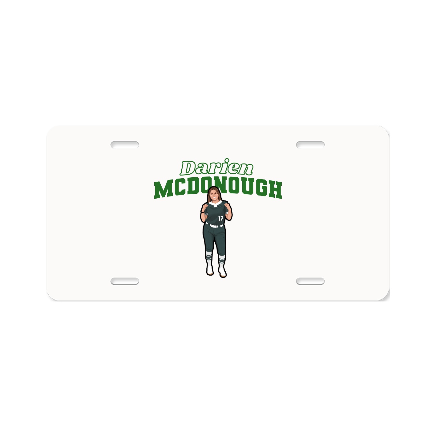 License Plate — Name Arch in Classic