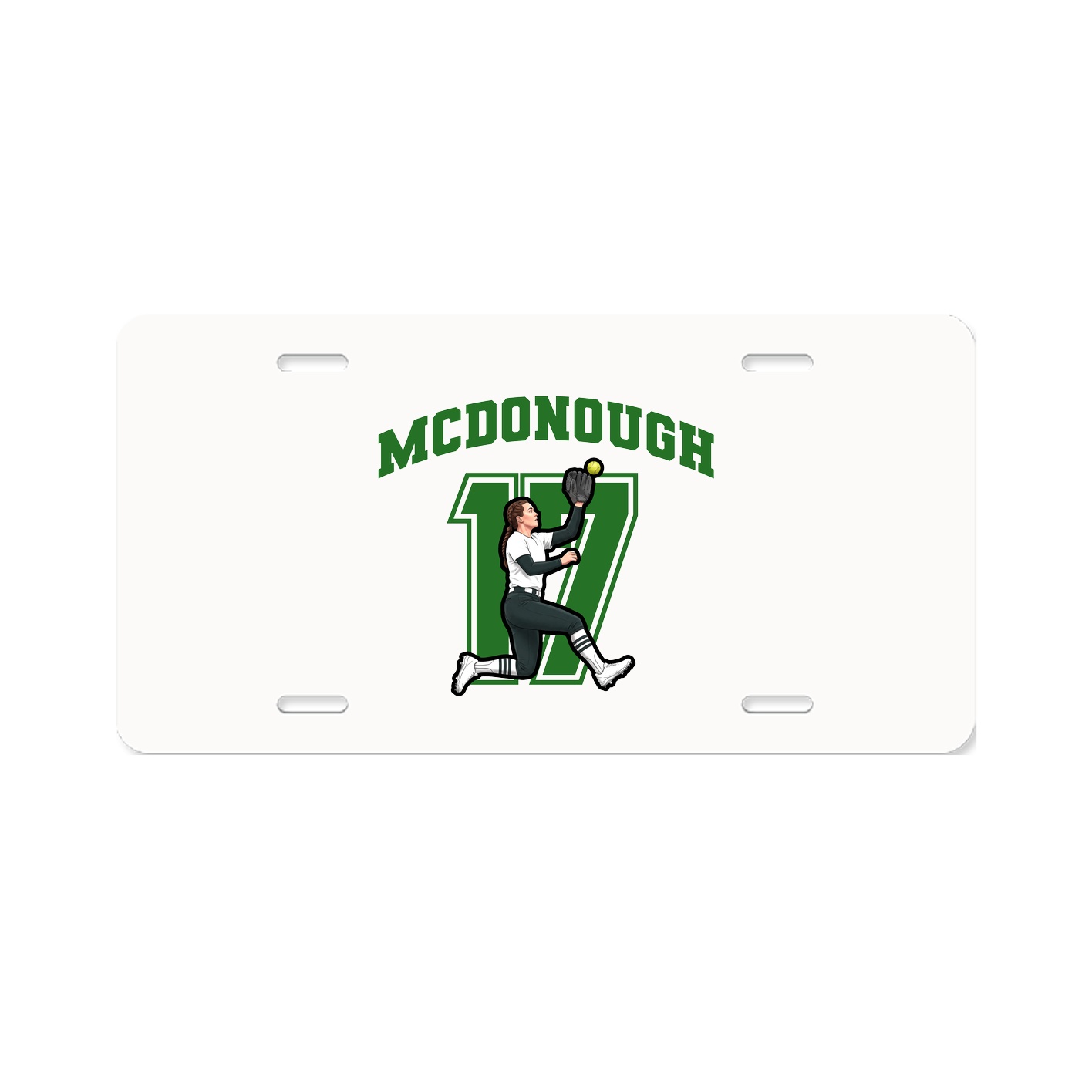 License Plate — Number in Classic