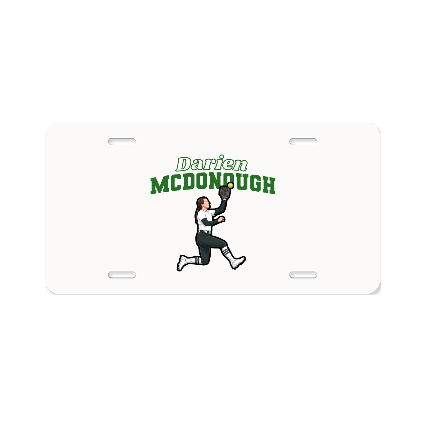 License Plate — Name Arch in Classic