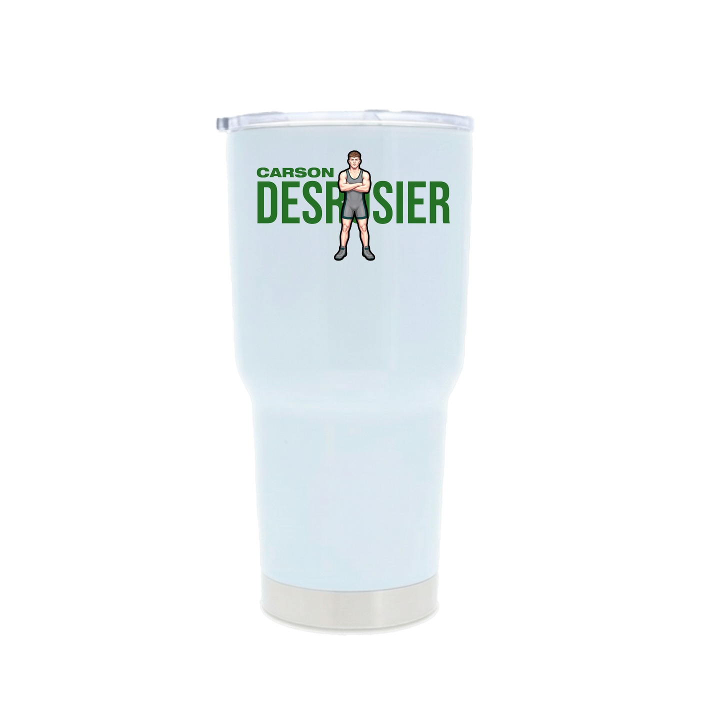 30oz Stainless Steel Tumbler — Player Name in White